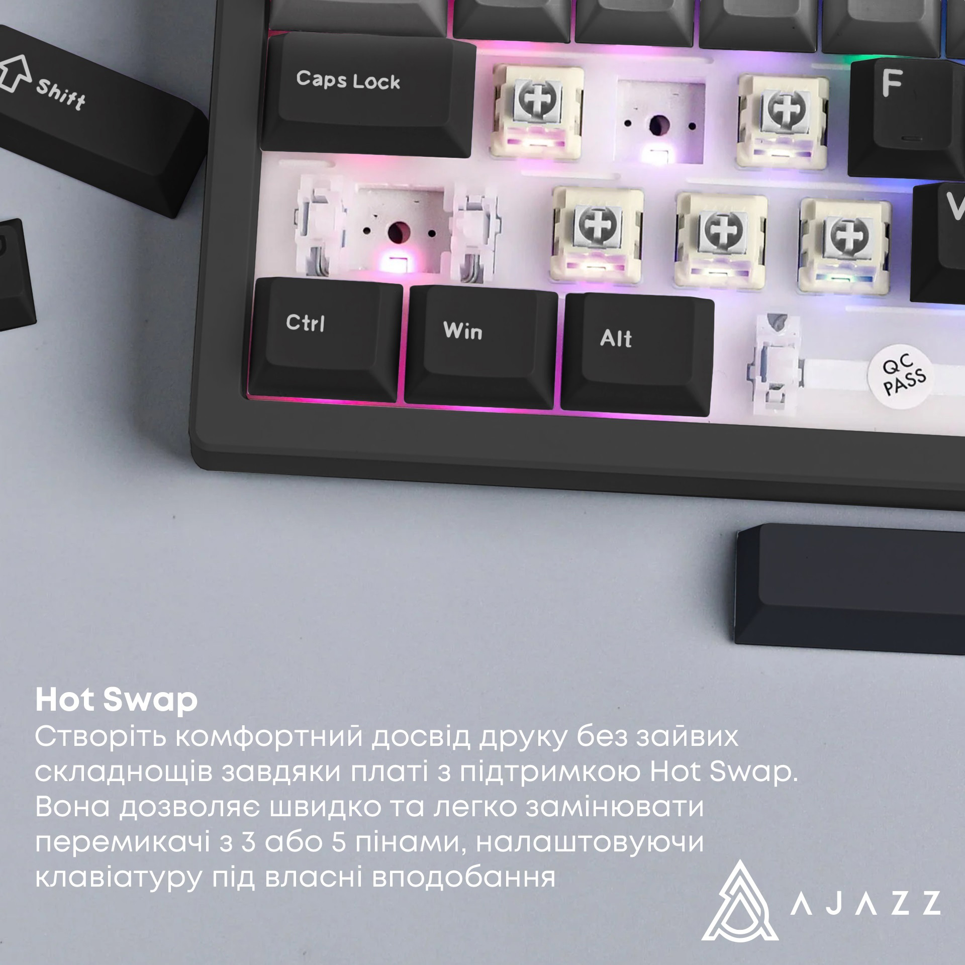 Клавіатура AJAZZ AK650 Daydream Switch Gradient Black/Gray