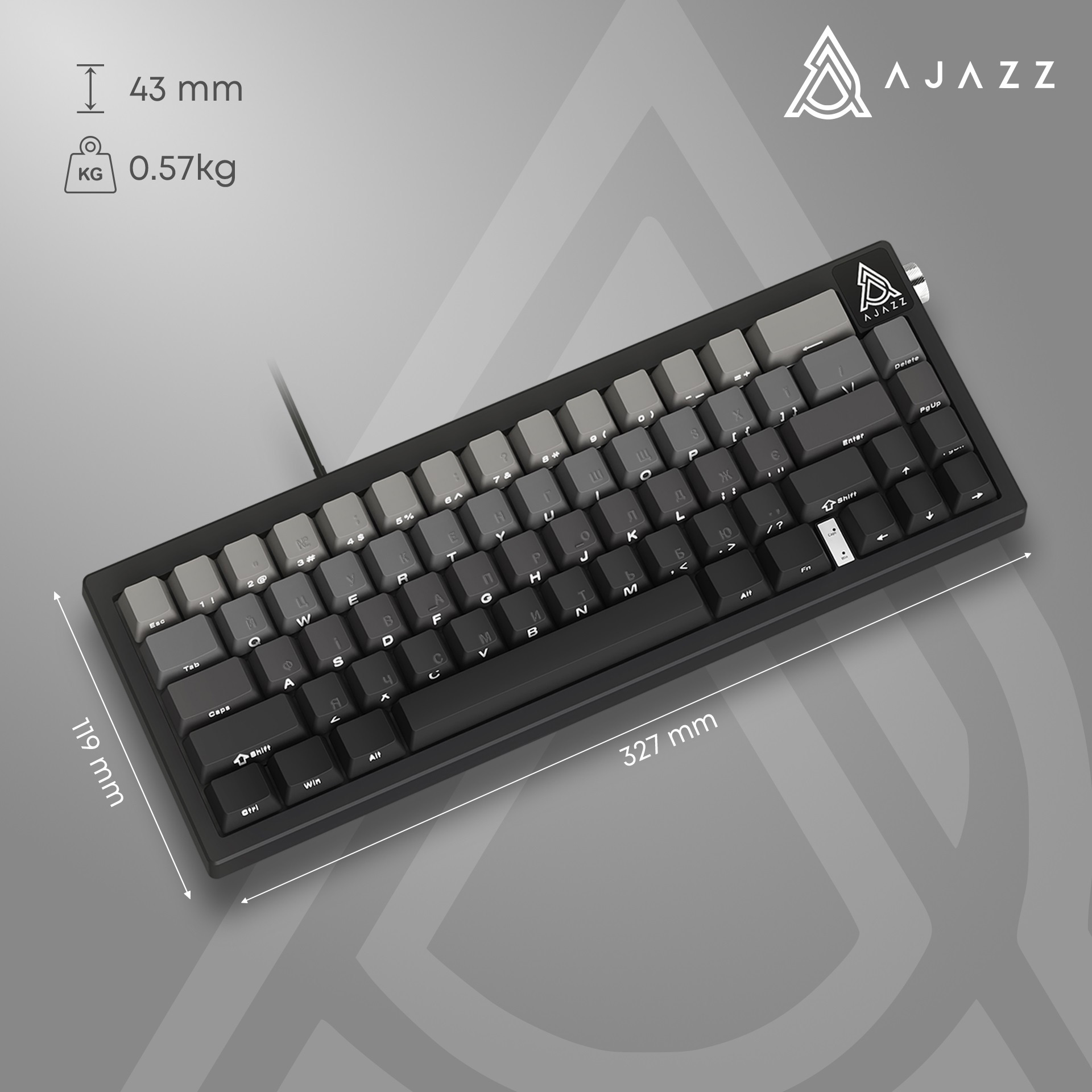 Клавіатура AJAZZ AK650 Daydream Switch Gradient Black/Gray