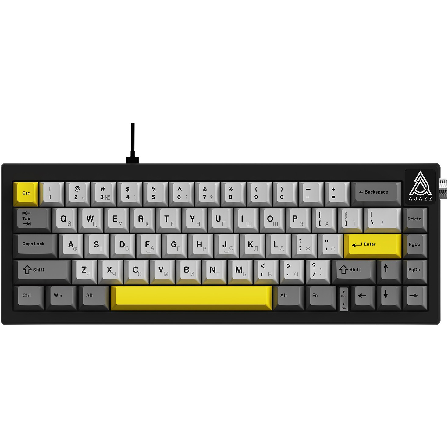 Клавіатура AJAZZ AK650 Moon Yellow Switch Gray/White/Yellow
