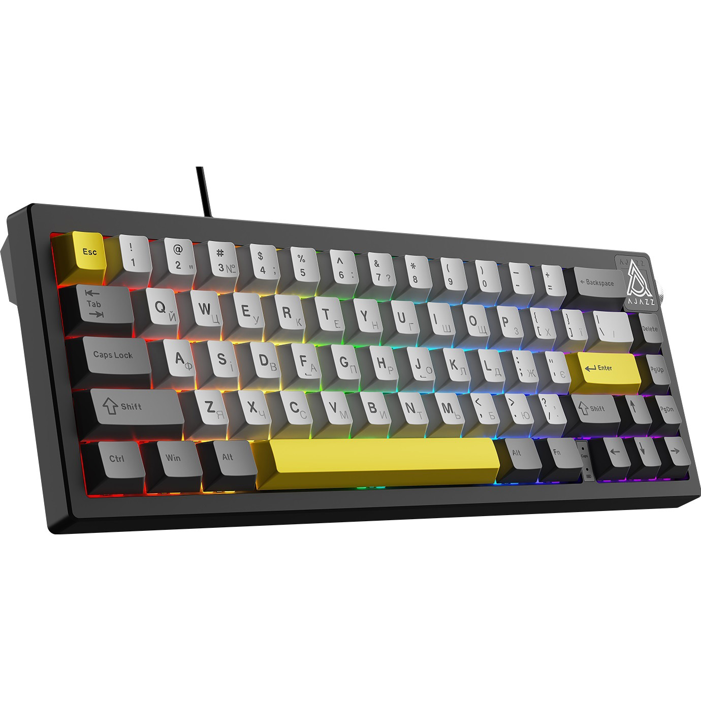 Клавіатура AJAZZ AK650 Moon Yellow Switch Gray/White/Yellow