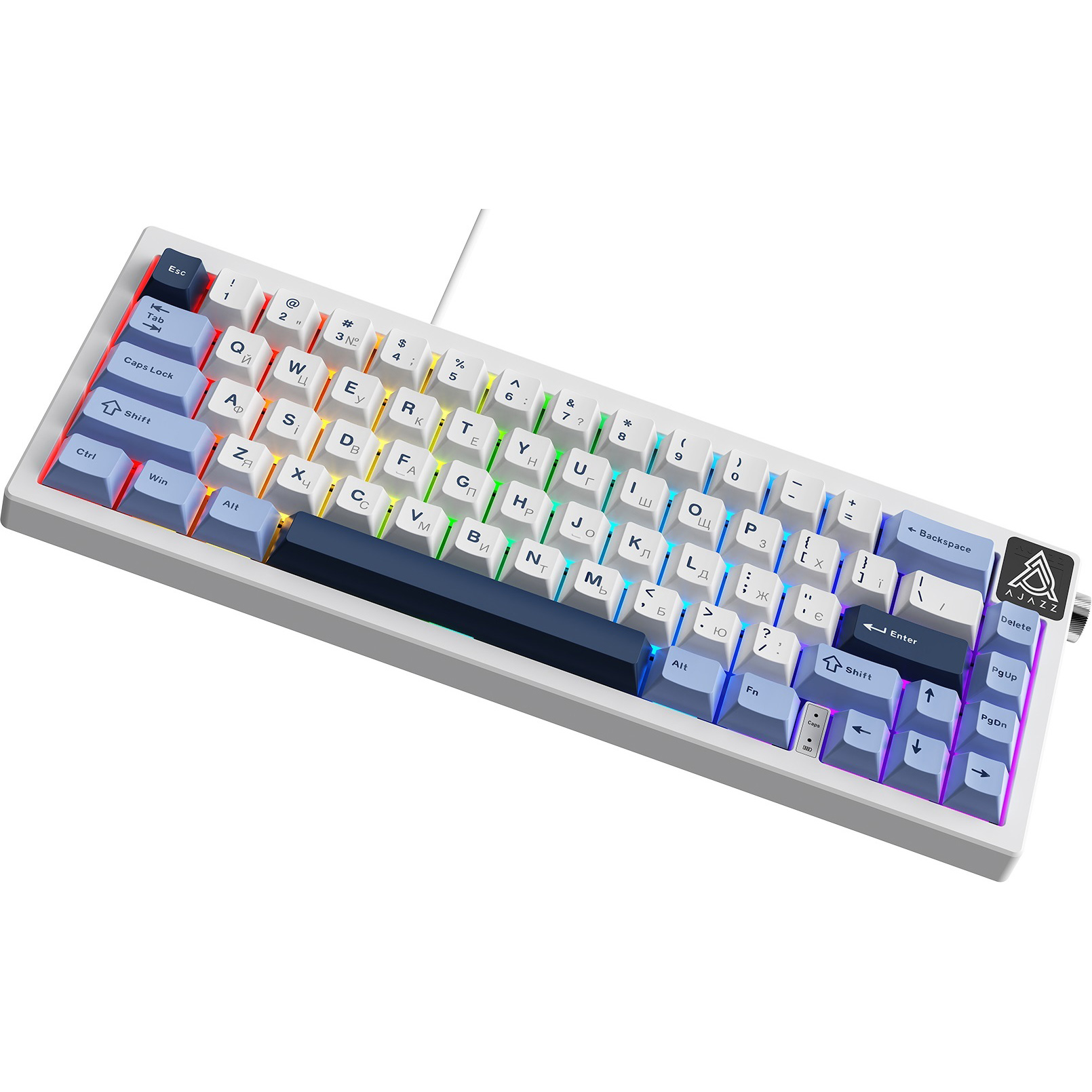Клавіатура AJAZZ AK650 Sea Salt Switch Blue/White/Blue