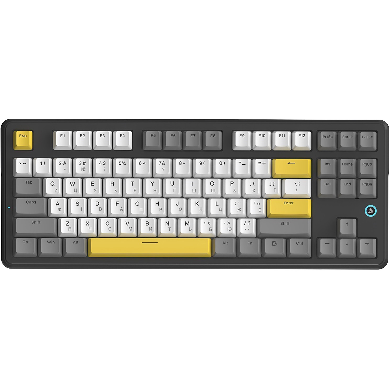 Клавіатура AJAZZ AK870 V2 Flying Fish Switch Black/Gray/Yellow