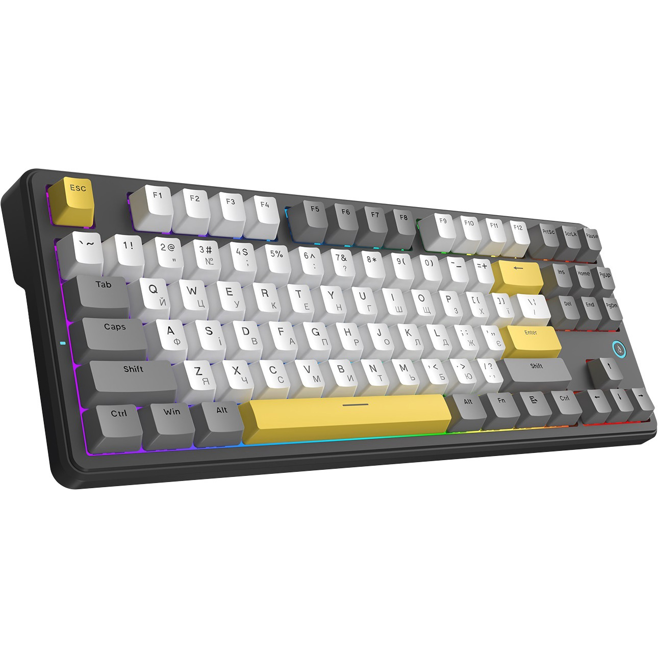 Клавіатура AJAZZ AK870 V2 Flying Fish Switch Black/Gray/Yellow