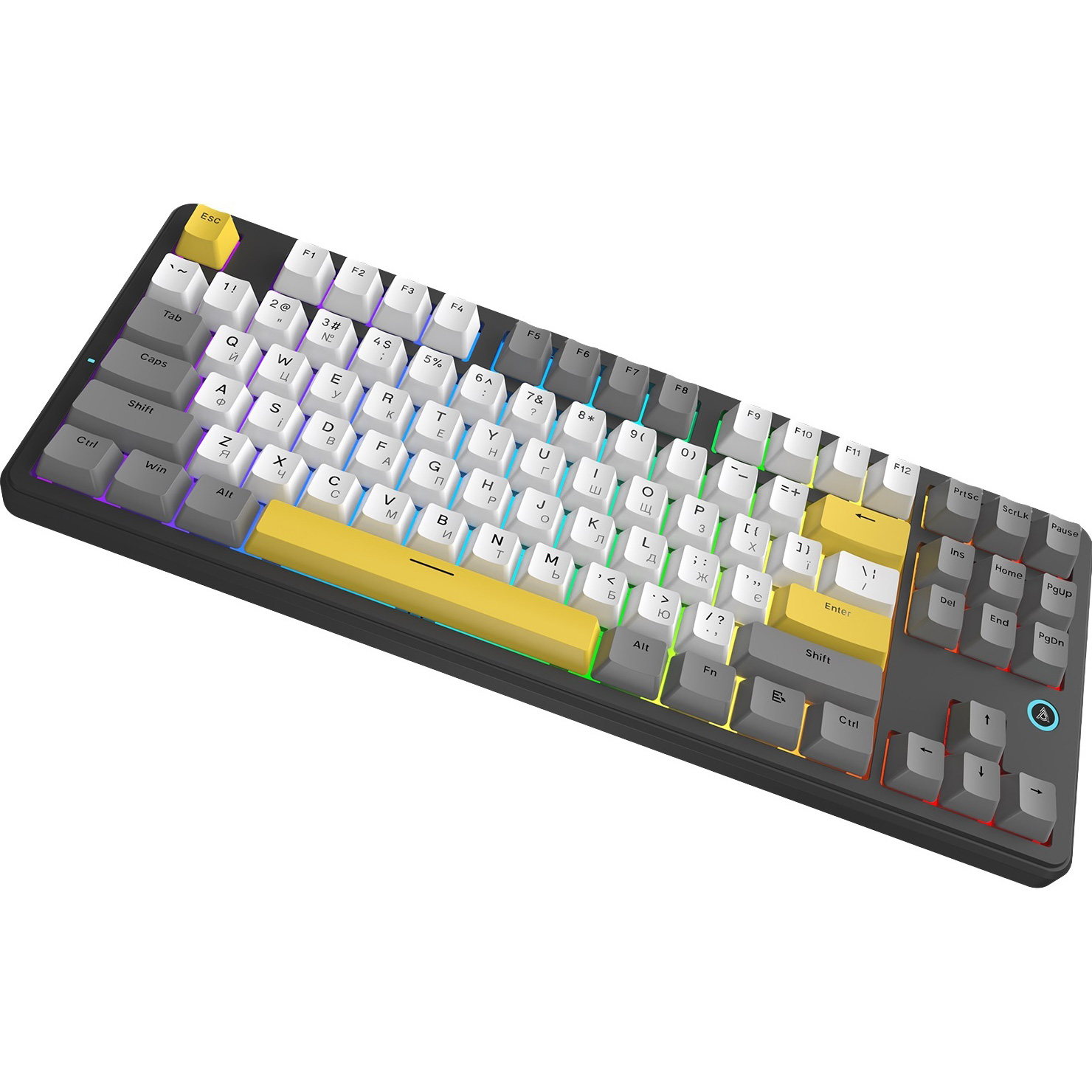 Клавіатура AJAZZ AK870 V2 Flying Fish Switch Black/Gray/Yellow
