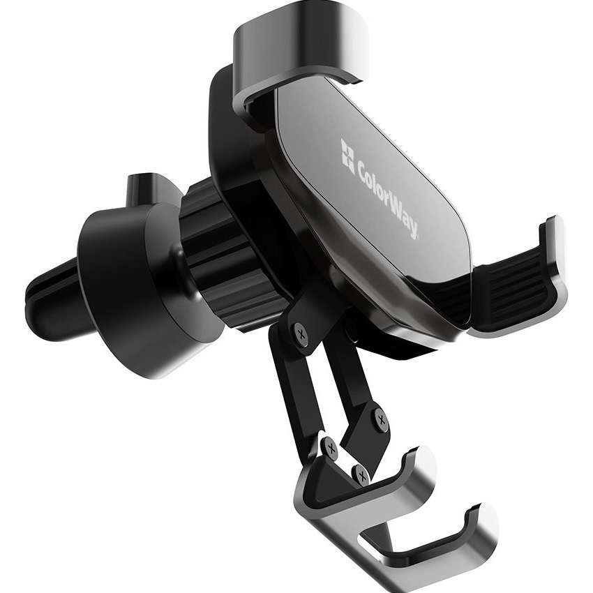 Автотримач для смартфона COLORWAY Metallic Gravity Holder Black (CW-CHG18-BK)