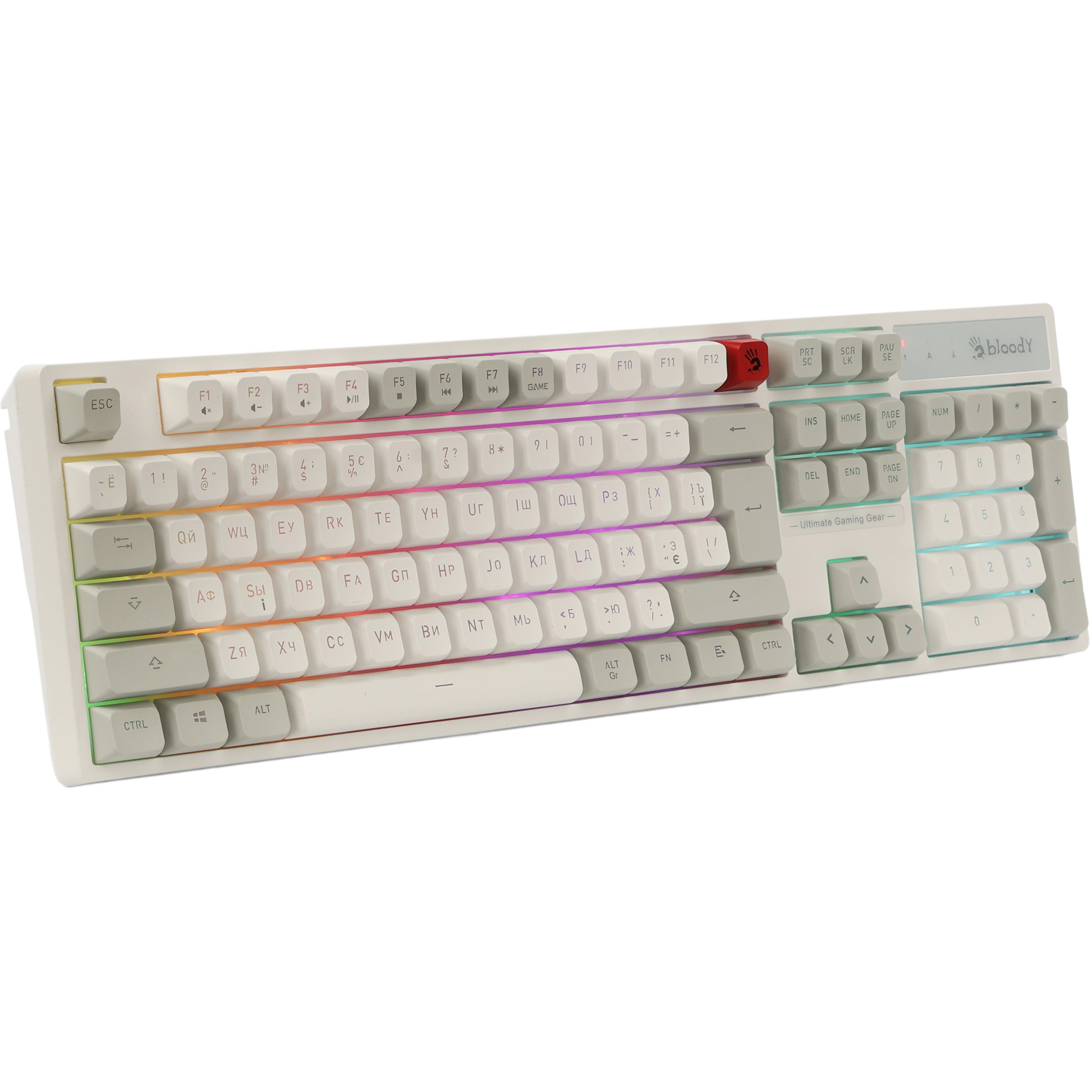 Клавиатура A4TECH BLOODY B230N White