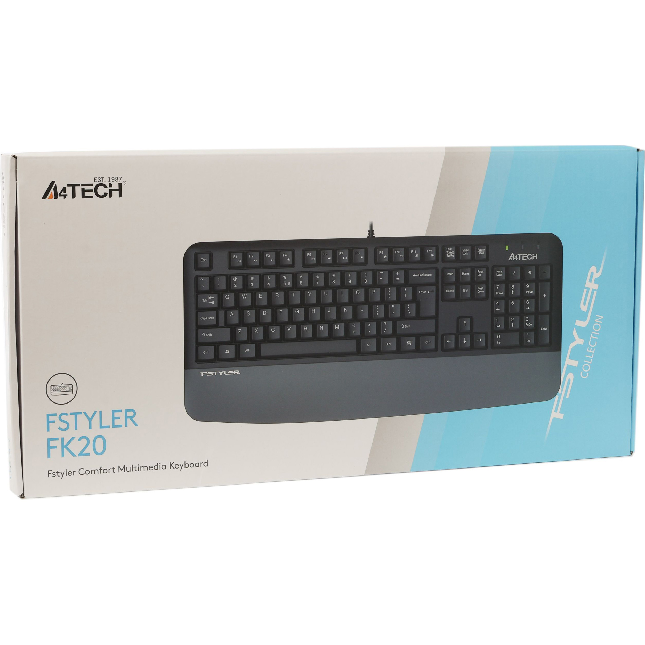 Клавіатура A4TECH Fstyler FK20 Gray