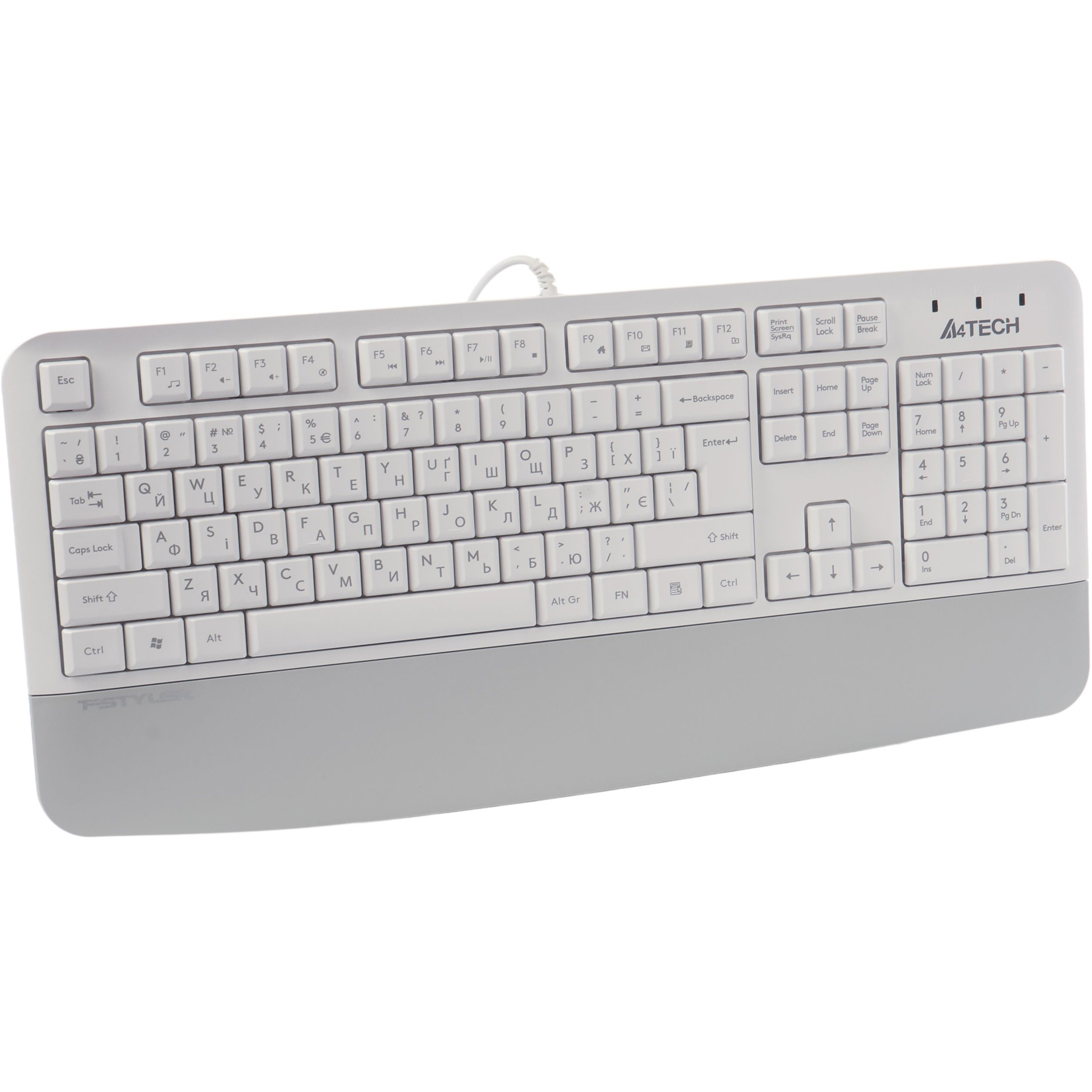 Клавіатура A4TECH Fstyler FK20 White