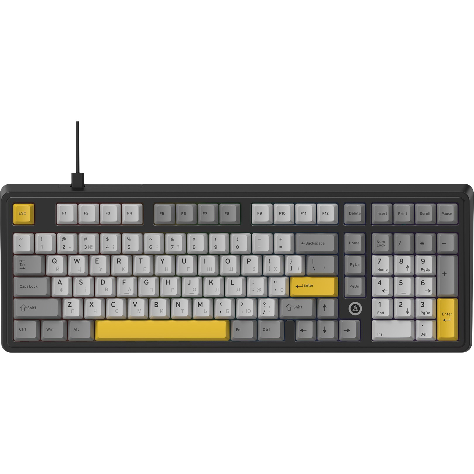 Клавіатура AJAZZ AK980 Max Magnetic Switch Black/Gray/Yellow