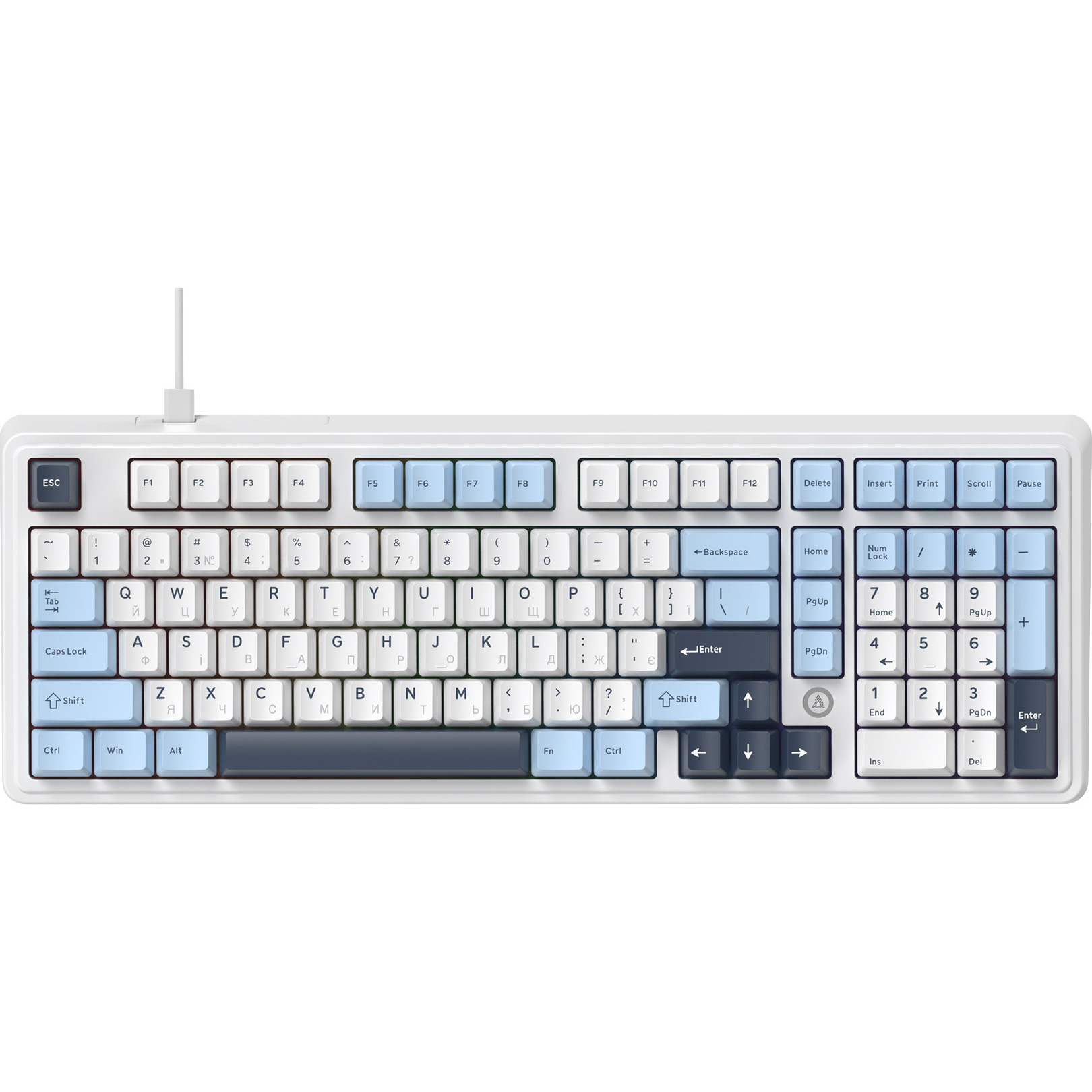Клавіатура AJAZZ AK980 Max Magnetic Switch Blue/White/Dark Blue