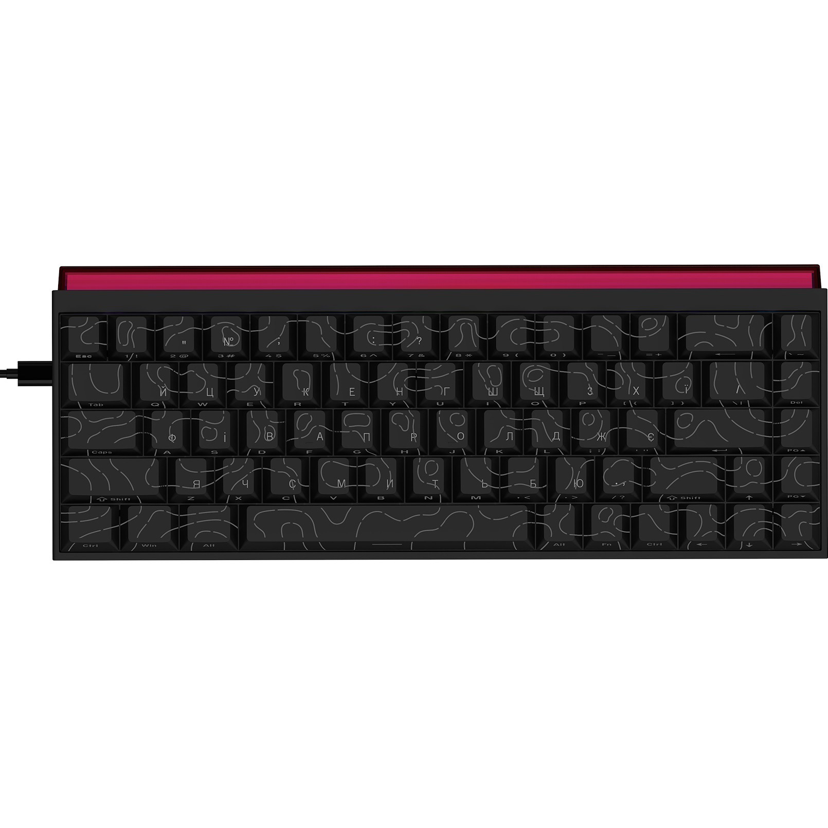 Клавіатура AJAZZ NK68 Red Switch Side Contour Black