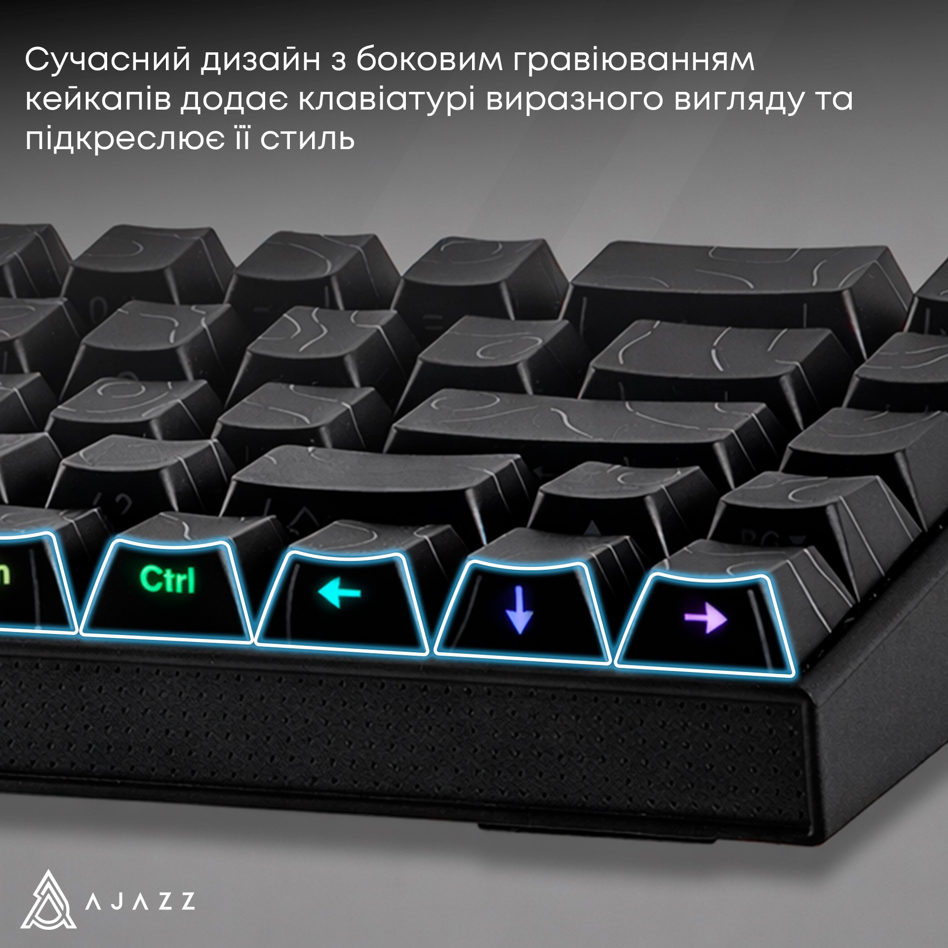 Клавіатура AJAZZ NK68 Red Switch Side Contour Black