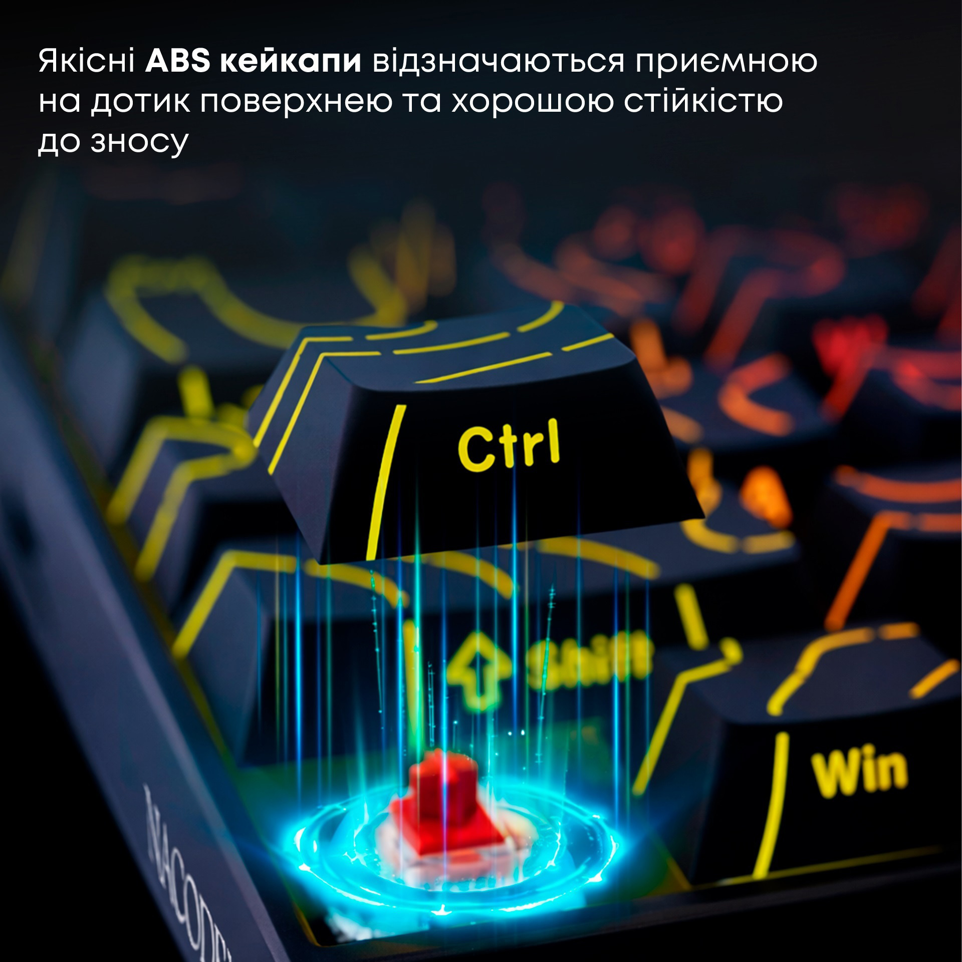 Клавіатура AJAZZ NK68 Red Switch Side Contour Black