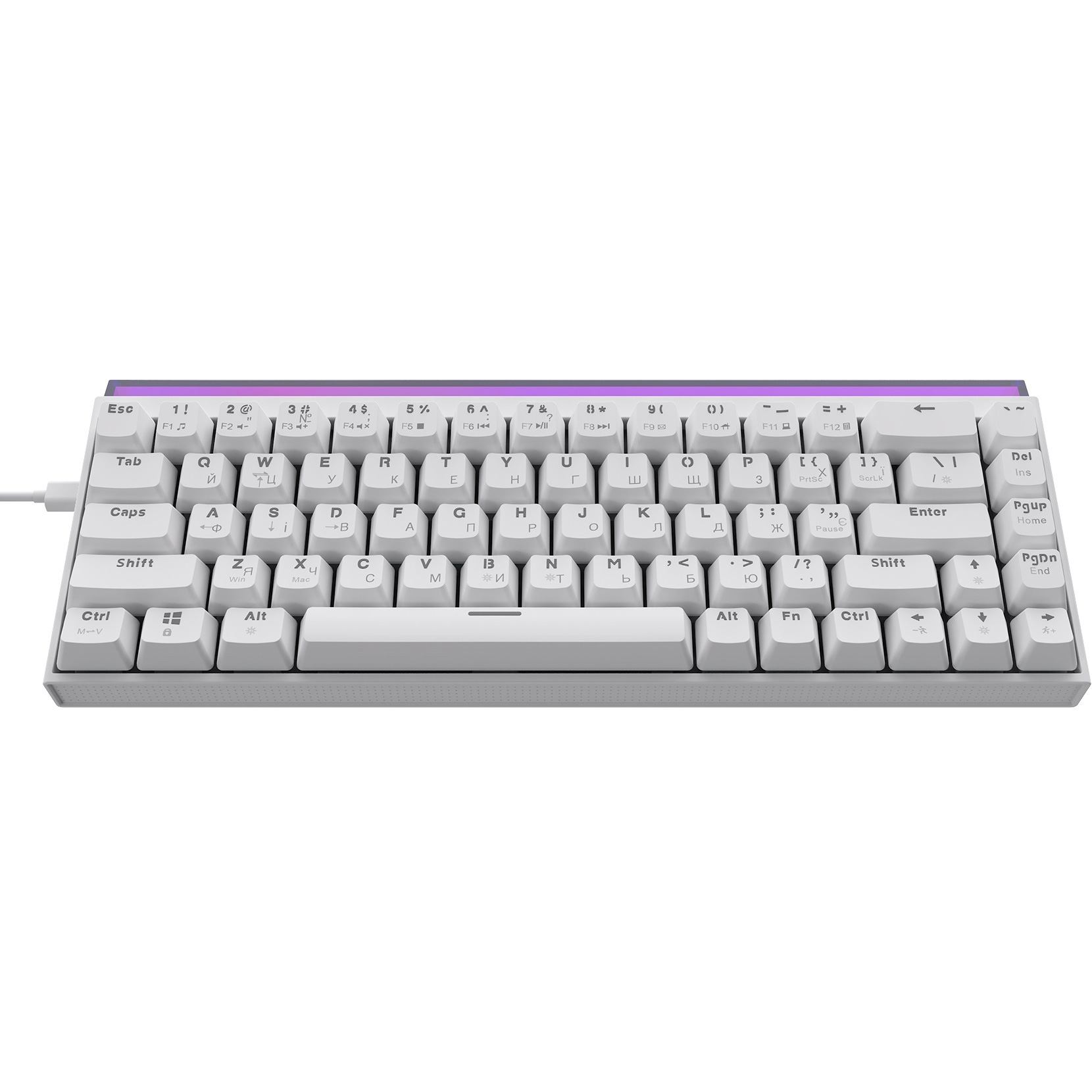 Клавіатура AJAZZ NK68 Red Switch White