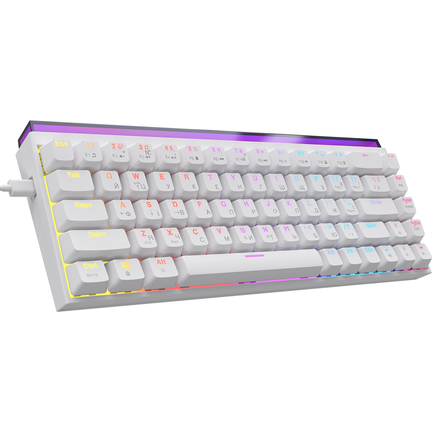 Клавіатура AJAZZ NK68 Red Switch White