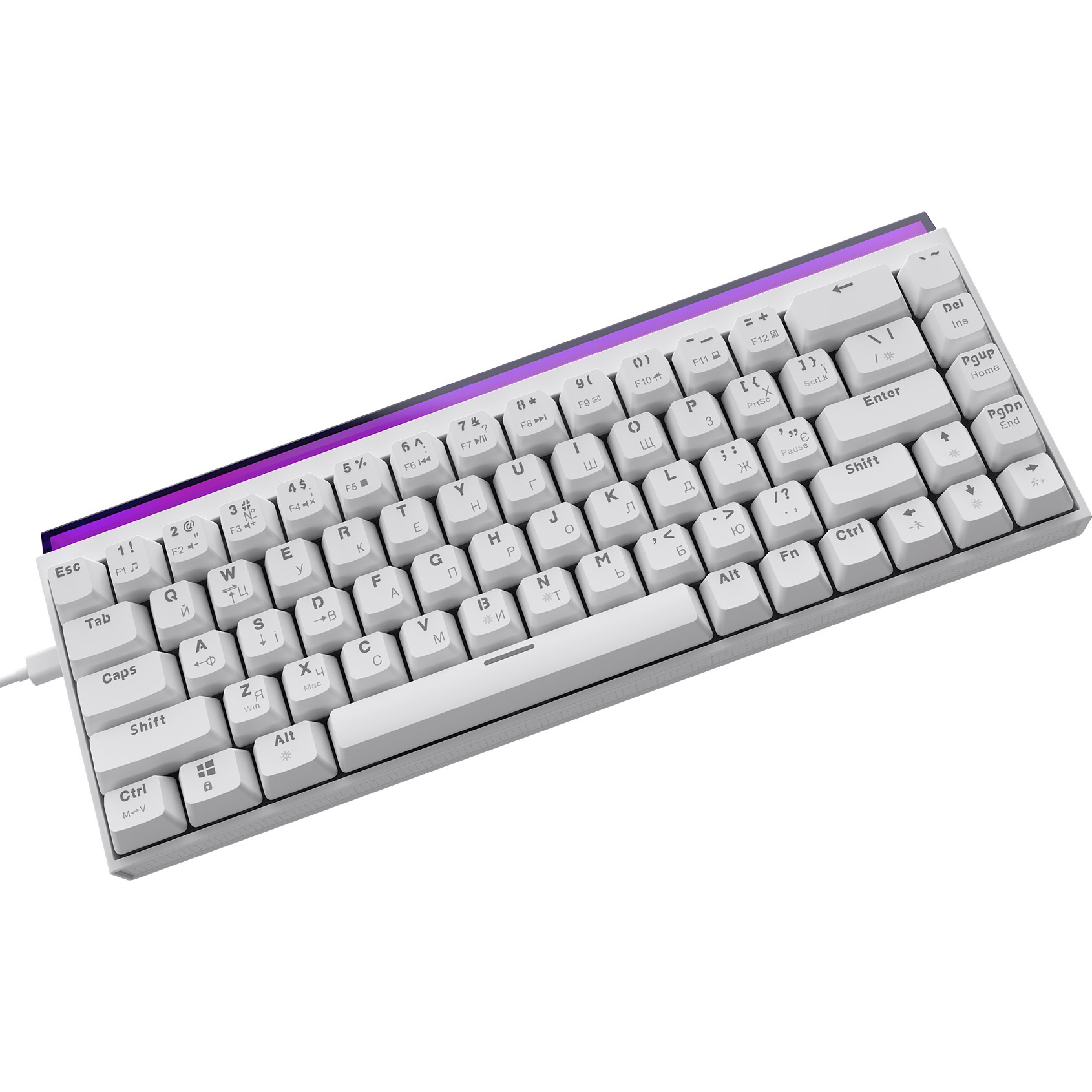 Клавіатура AJAZZ NK68 Red Switch White