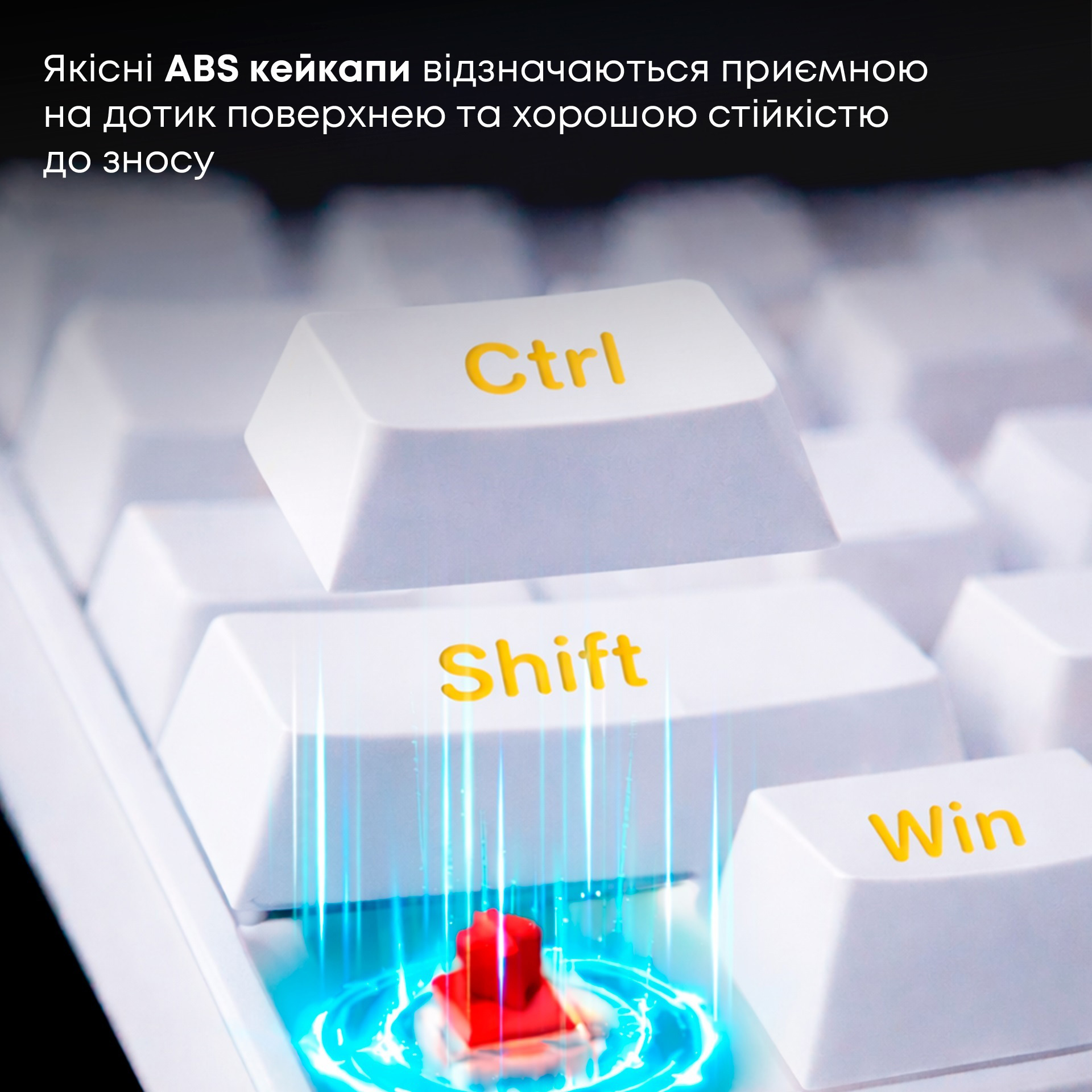 Клавіатура AJAZZ NK68 Red Switch White