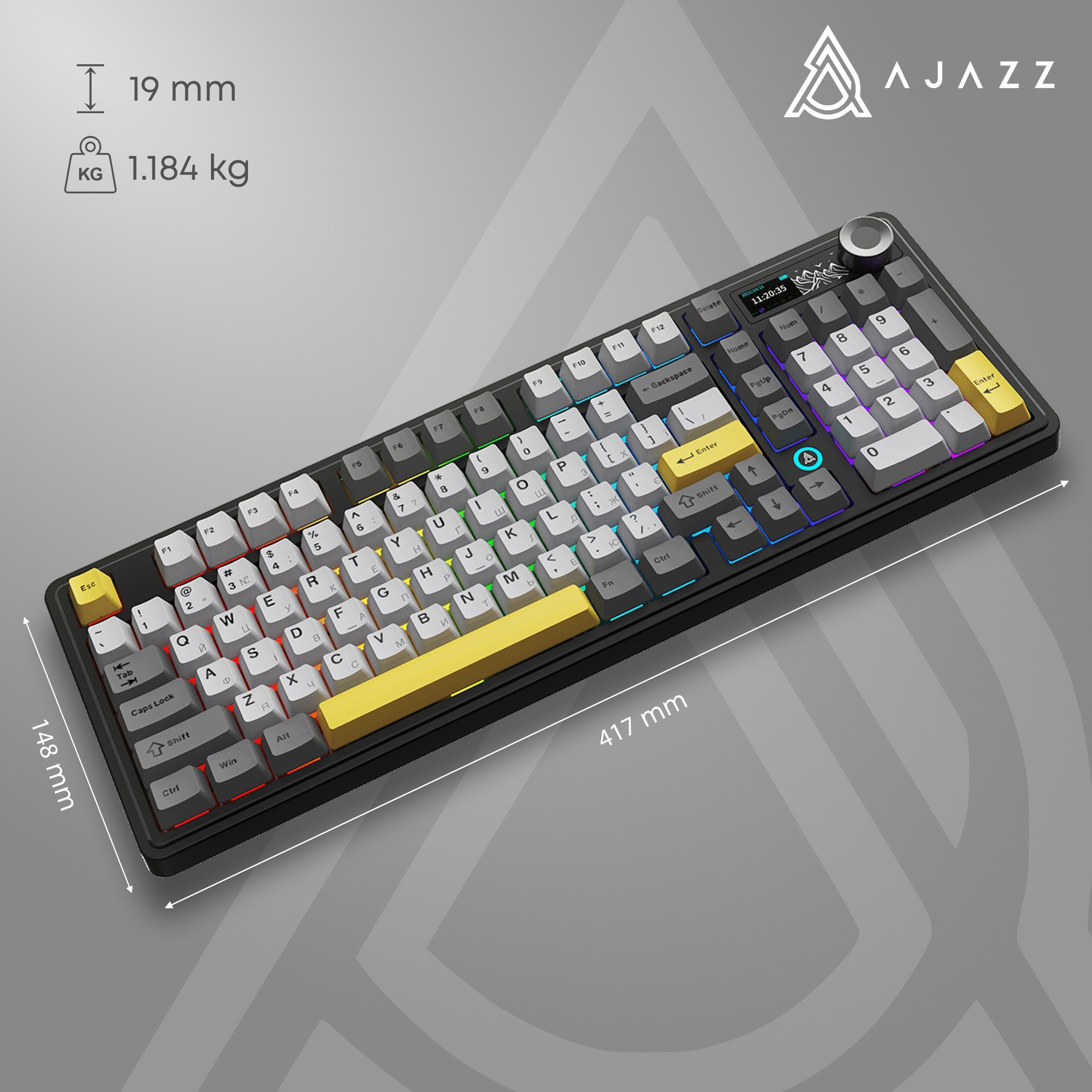 Клавіатура бездротова AJAZZ AK980 V2 Maillard Switch