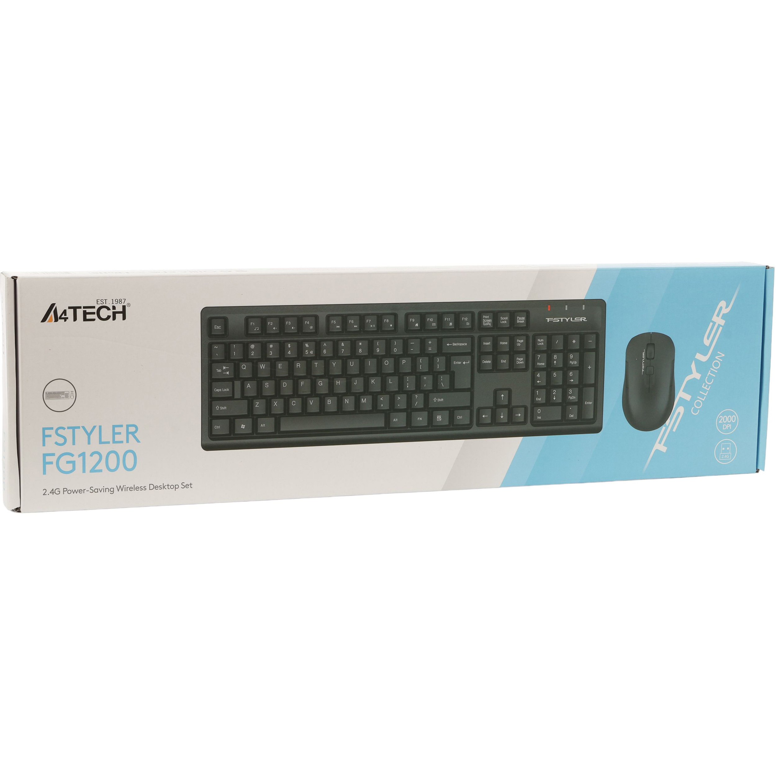 Комплект бездротовий A4TECH Fstyler FG1200 Black