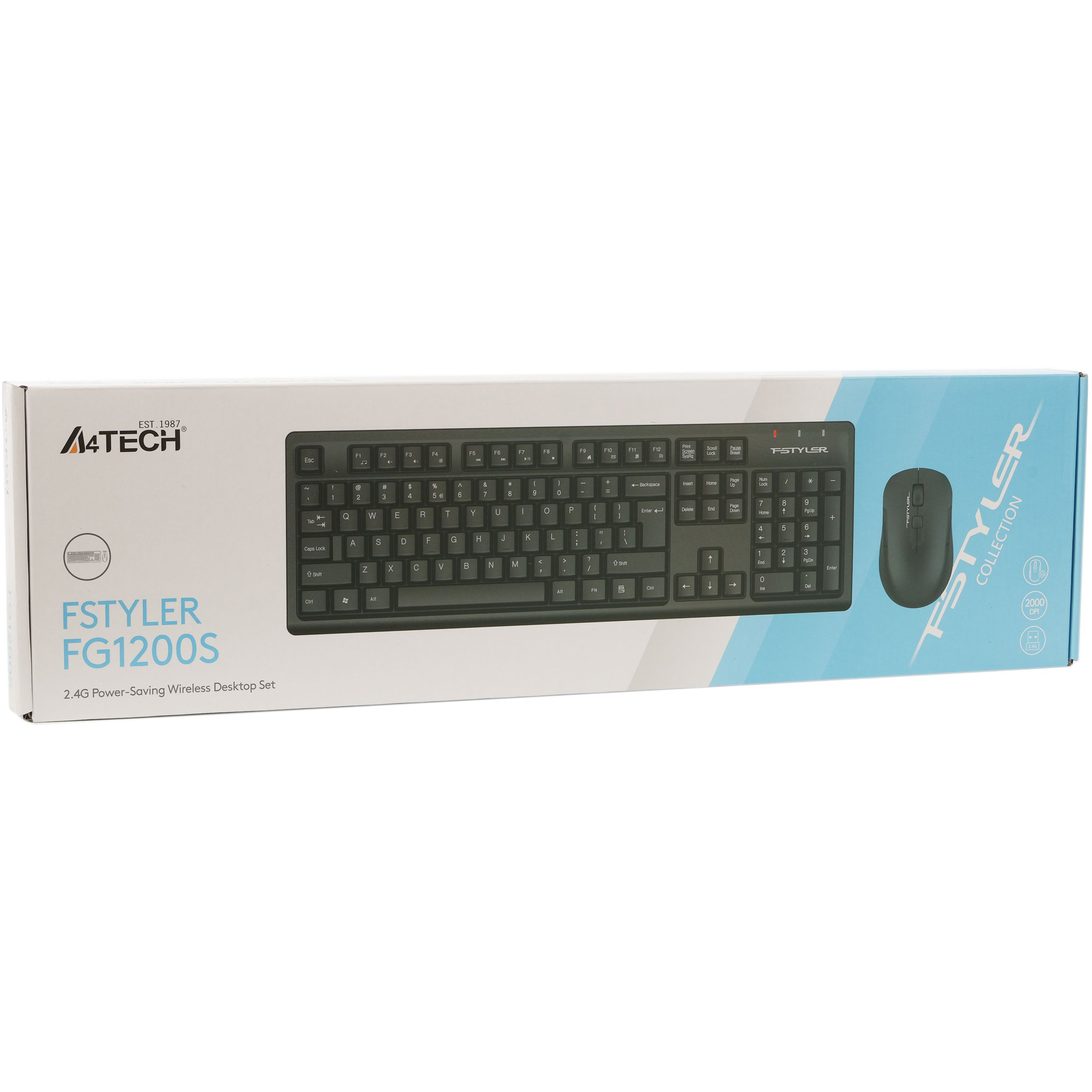 Комплект бездротовий A4TECH Fstyler FG1200S Black