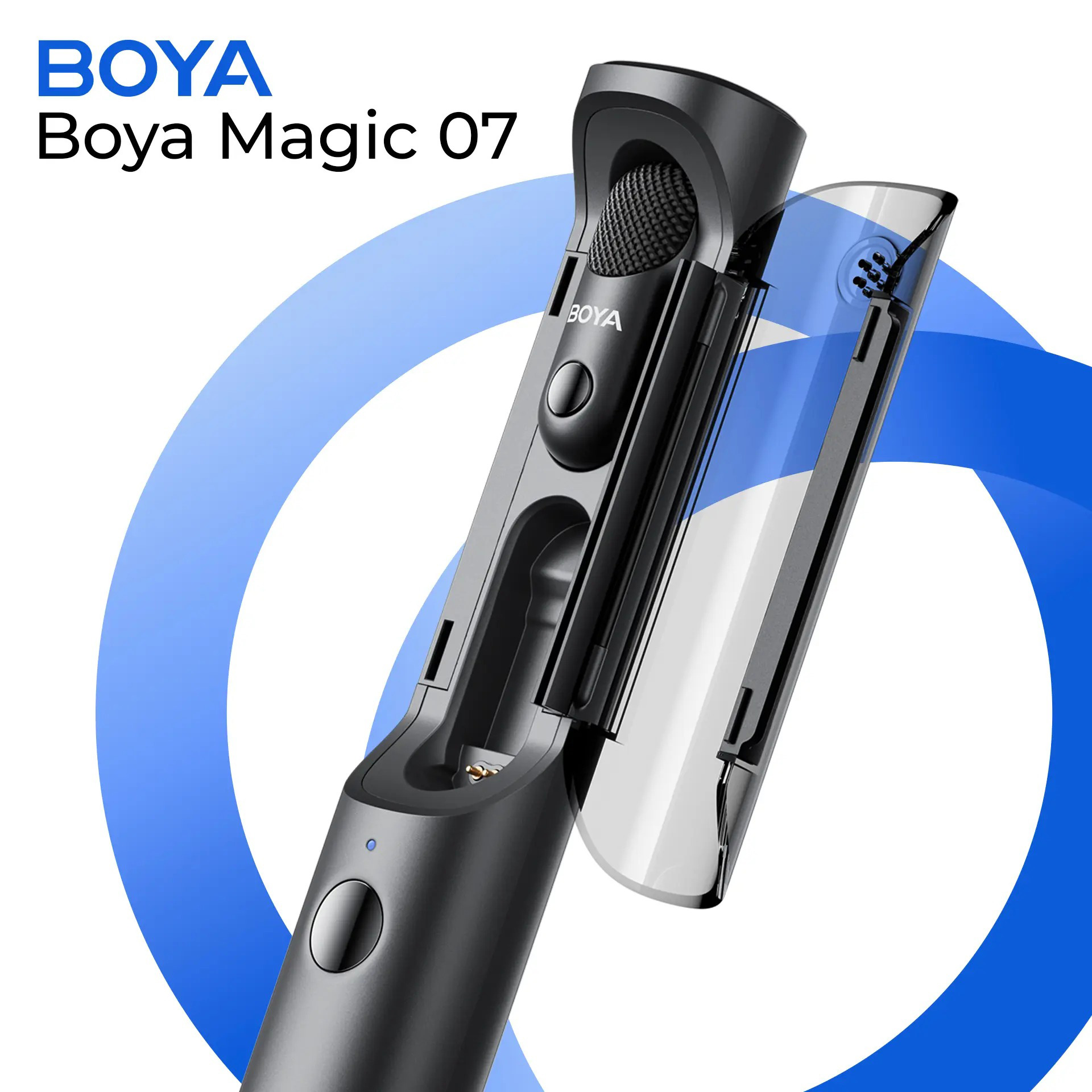 Бездротовий петличний мікрофон BOYA Magic-07 Transformable Al-Powered Mini Wireless Microphone Type-C