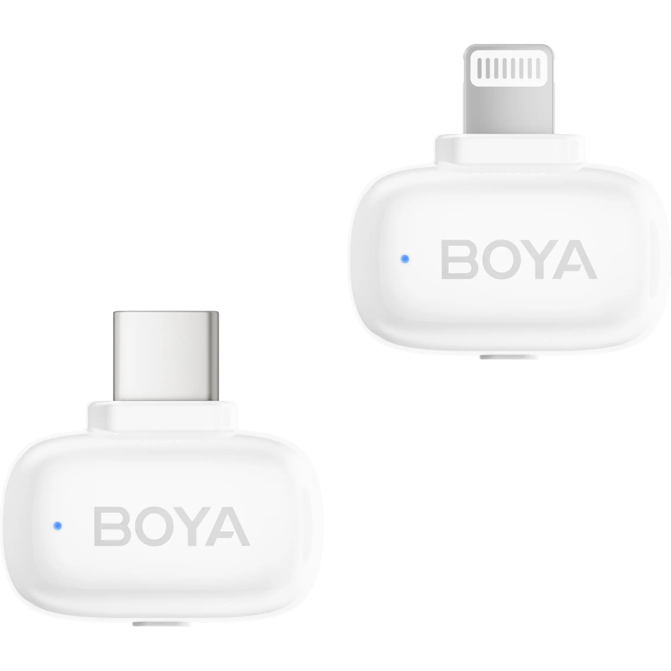 Бездротовий петличний мікрофон BOYA Mini-13 Tiniest Wireless Microphone Lightning & USB-C Connectors White