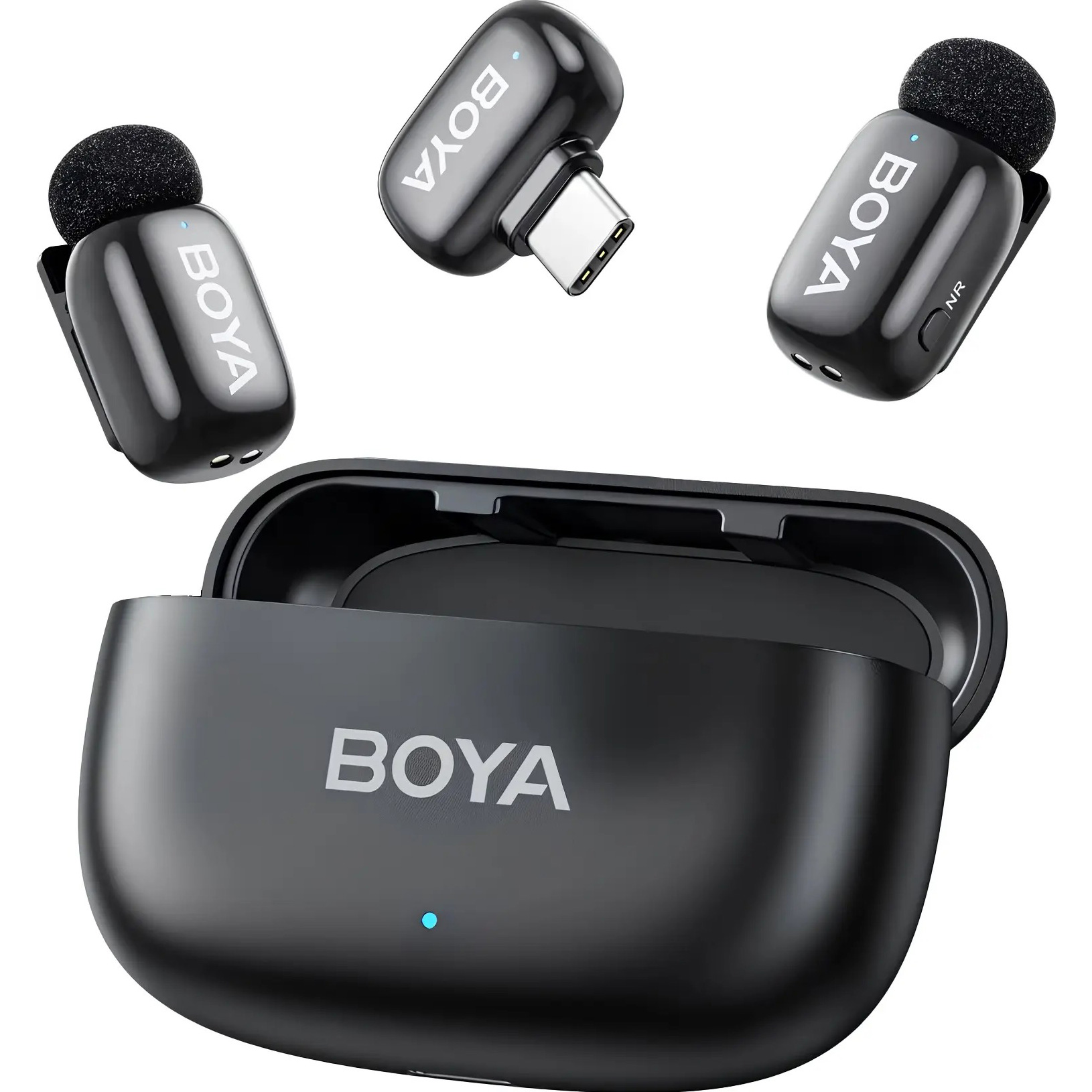 Беспроводной петличный микрофон BOYA Mini-14 Tiniest Wireless Microphone Type-C Black