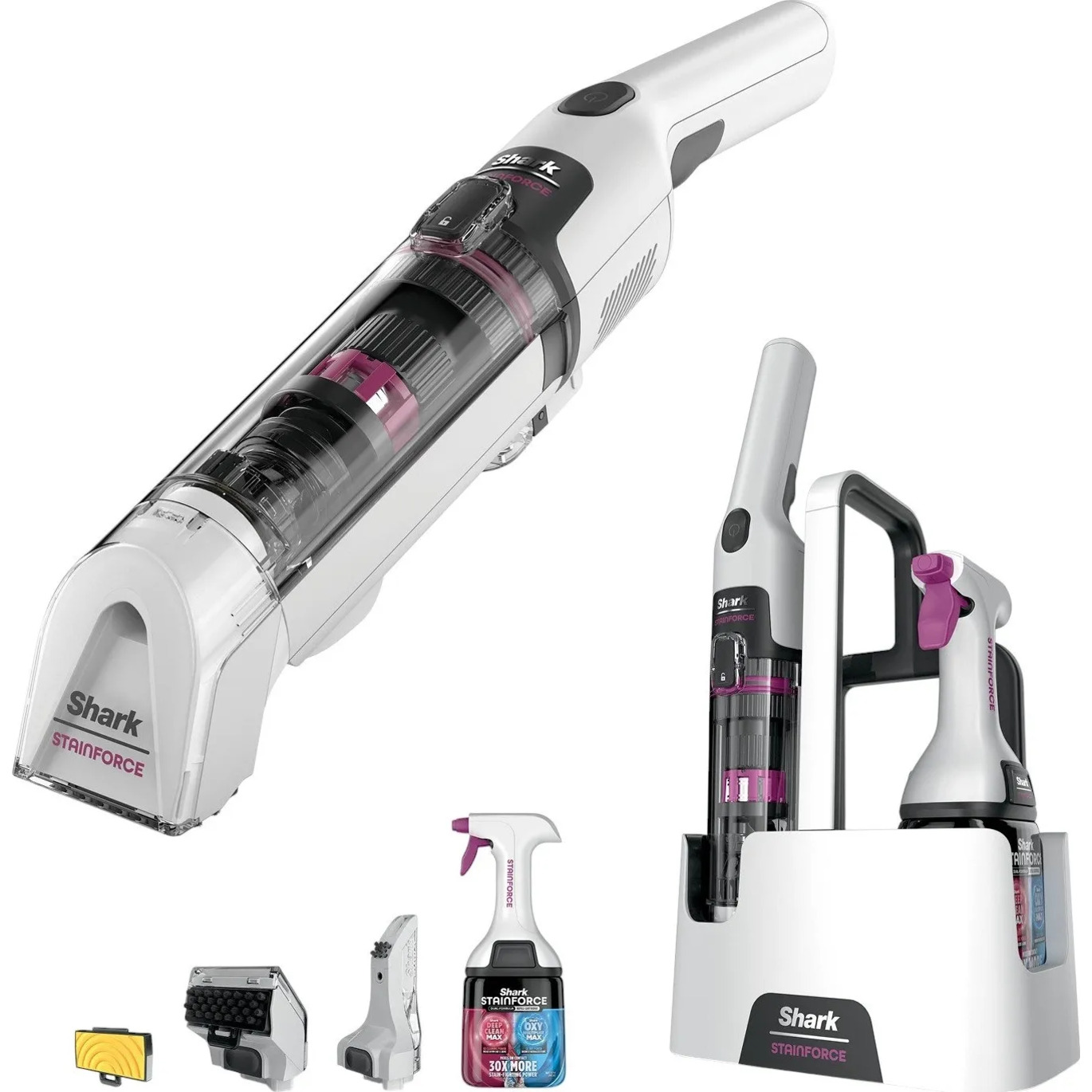 Моющий пылесос для чистки ткани SHARK StainForce – HX100EUT White