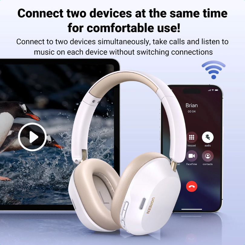 Навушники UGREEN HP203 HiTune Max5C White (35758)