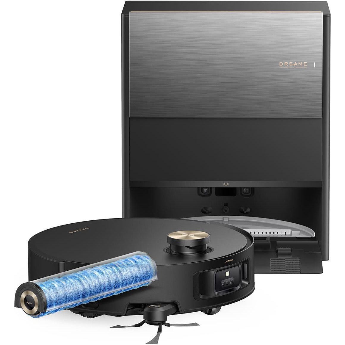 Робот-пилосос DREAME Aqua 10 Roller Black (RLH31CE-BL)