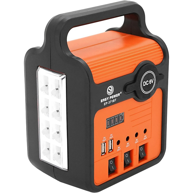 Ліхтар кемпінговий з BT-колонкою VOLTRONIC EP-371 with Solar Panel + LED Lamp Black