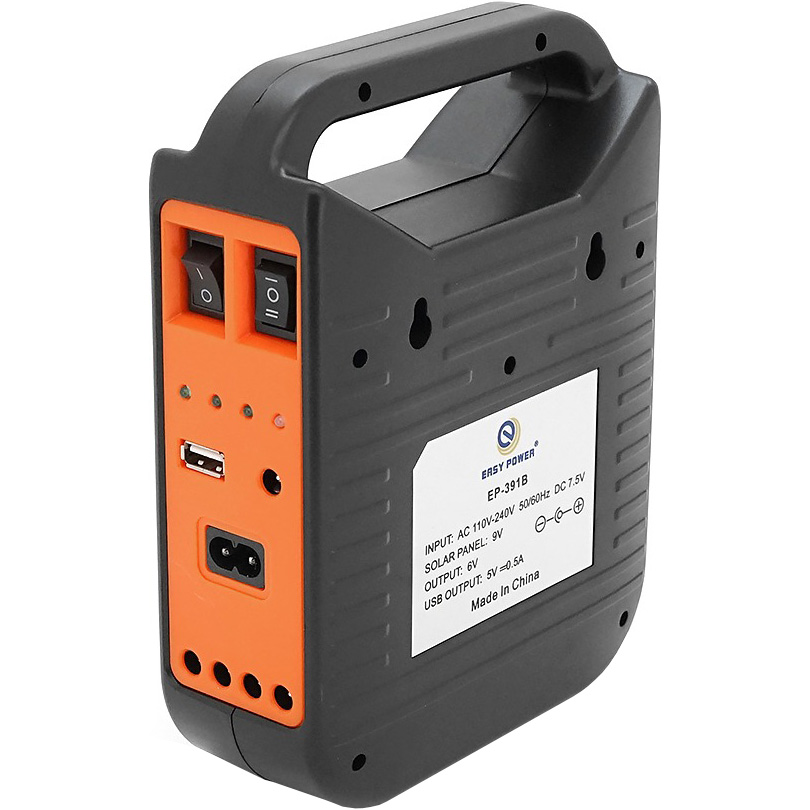 Ліхтар кемпінговий з BT-колонкою VOLTRONIC EP-391 with Solar Panel + LED Lamp Black