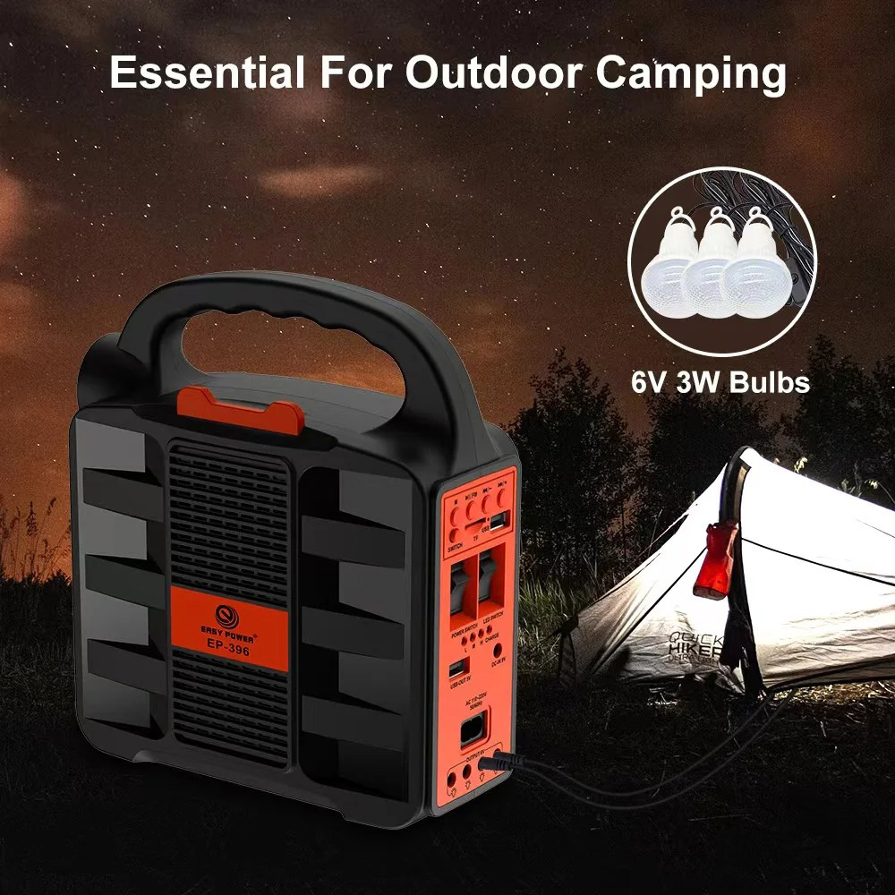 Ліхтар кемпінговий з BT-колонкою VOLTRONIC EP-396 with Solar Panel + LED Lamp Black