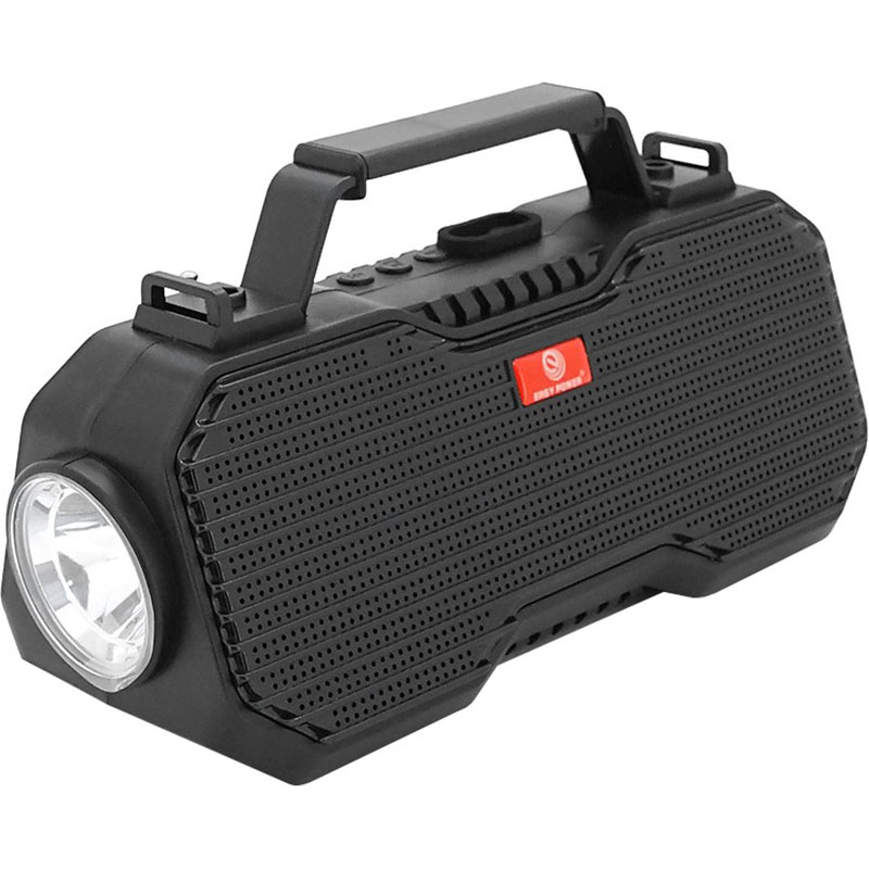 Ліхтар кемпінговий з BT-колонкою VOLTRONIC EP-519 with Solar + LED Lamp Black
