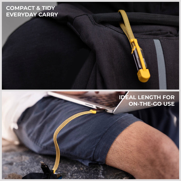 Кабель ROLLING SQUARE inCharge XL 0.3м Yellow (XLS03R)