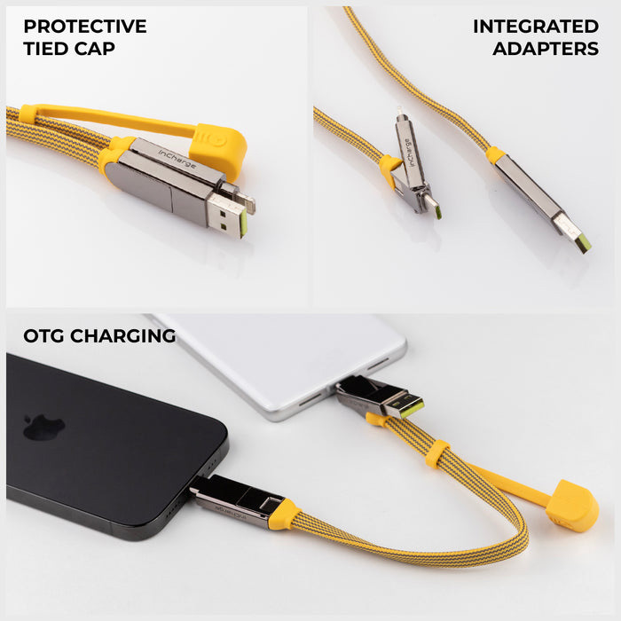 Кабель ROLLING SQUARE inCharge XL 0.3м Yellow (XLS03R)