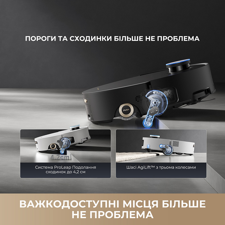 Робот-пилосос DREAME Aqua 10 Ultra Roller Complete Black (RLH71DE-1-BL)