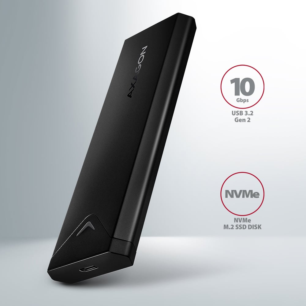 Карман внешний AXAGON Black Arrow Box NVMe PCIe M.2 to USB3.2