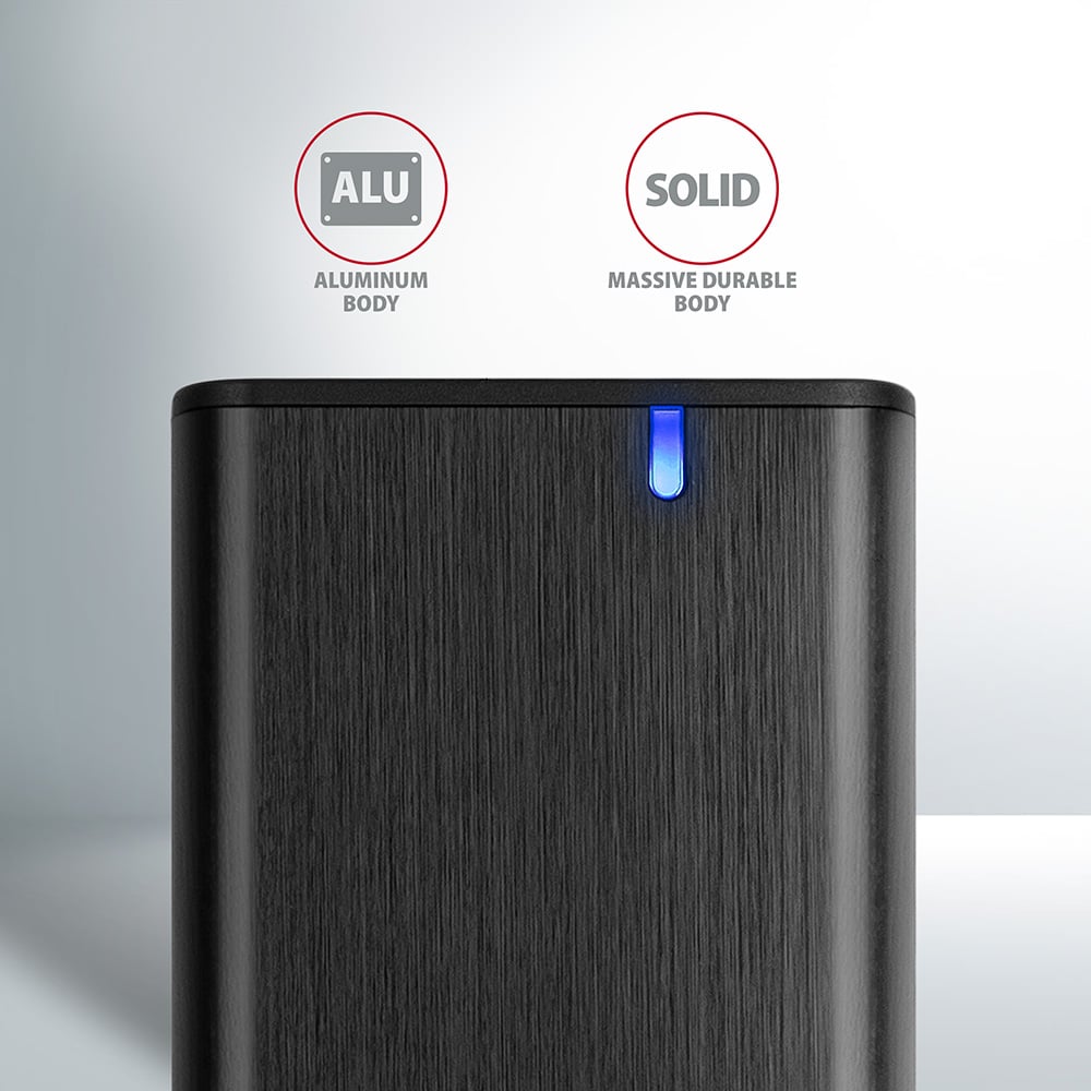 Карман внешний AXAGON SuperSpeed+ Raw Box M.2 SSD to USB3.2 Black (EEM2-SBC)