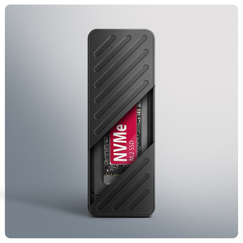 Карман внешний AXAGON Armored Box NVMe PCIe M.2 to USB3.2