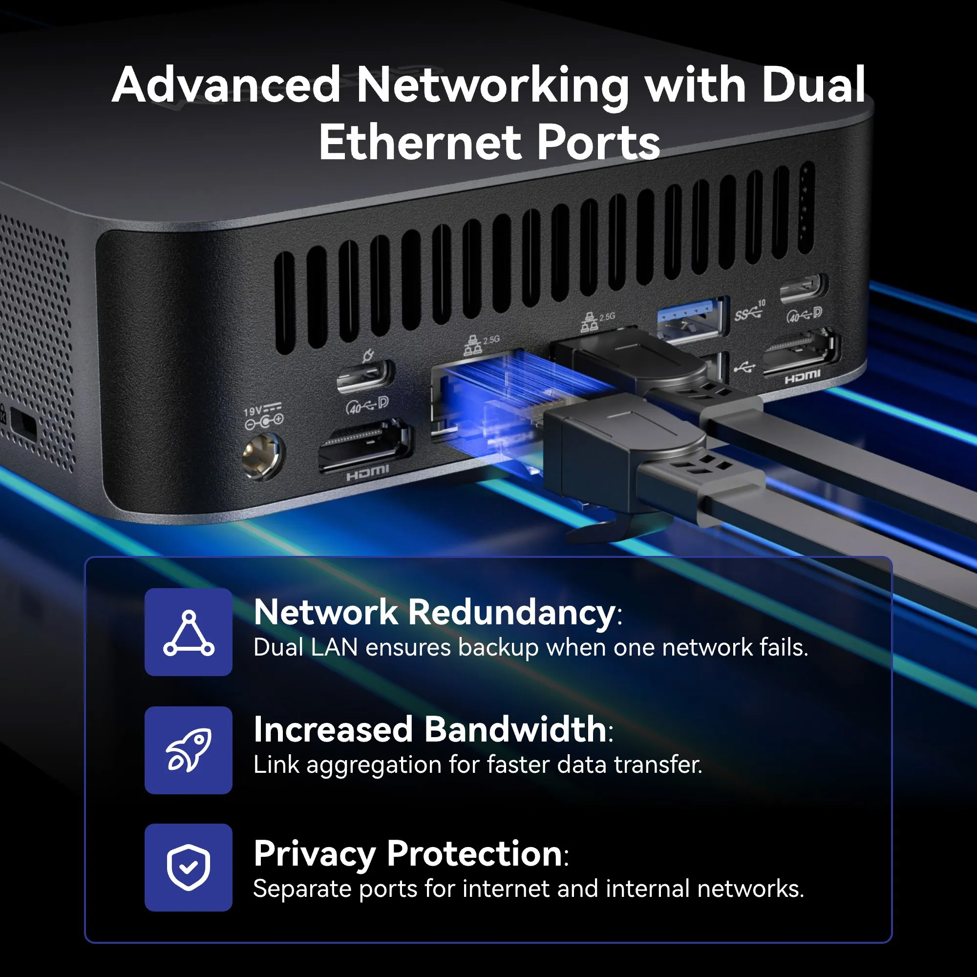 Неттоп GEEKOM GT1 Mega AI (Ultra 9 185H 3.9GHz/16GB/SSD 1TB/WF7/BT/W11P) (GMGT1MEGA-U9-185H-161-EU)