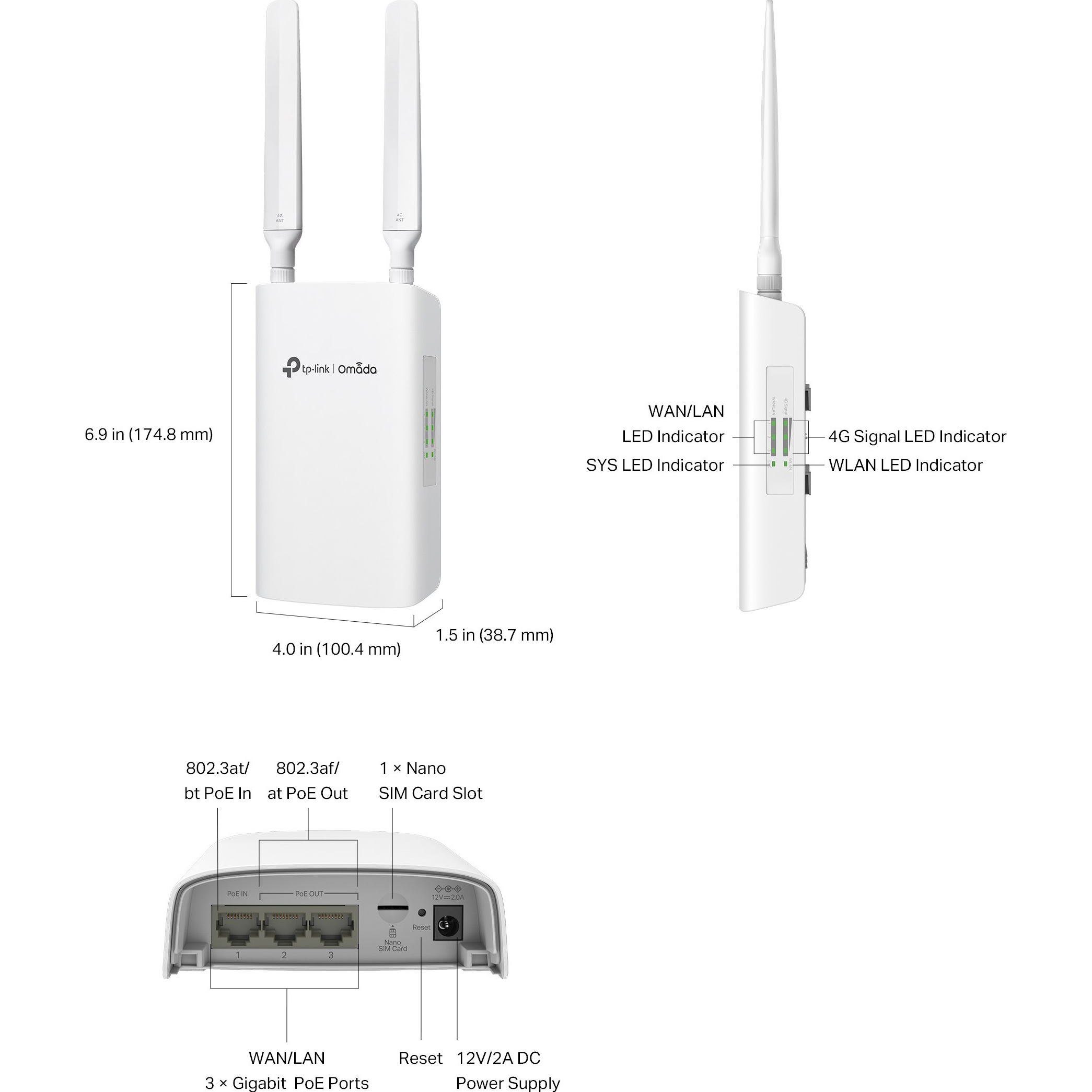 IoT шлюз TP-LINK Omada ER703WP-4G-Outdoor