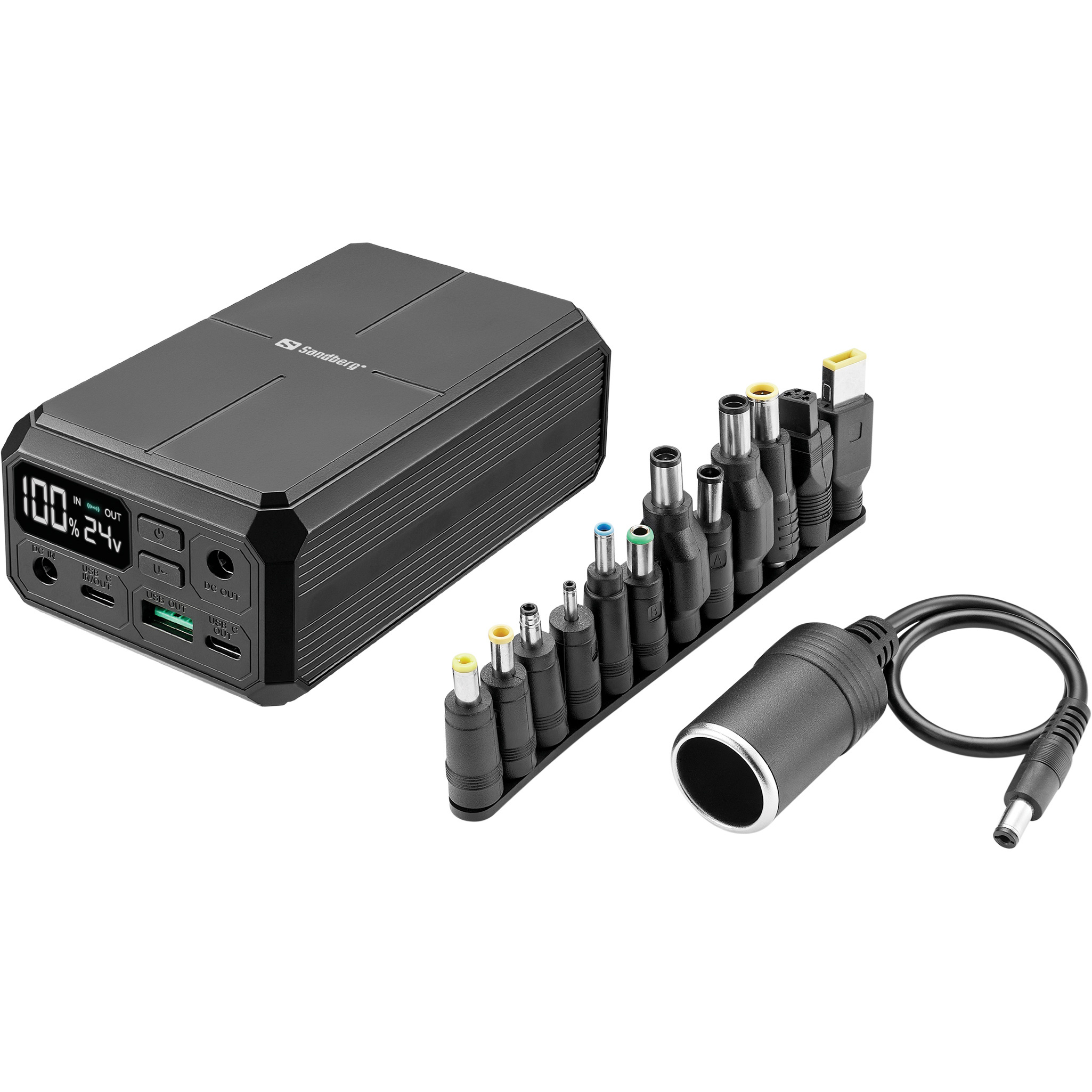 Повербанк з бездротовою зарядкою SANDBERG Laptop Powerbank 100W 27000mAh (421-13)