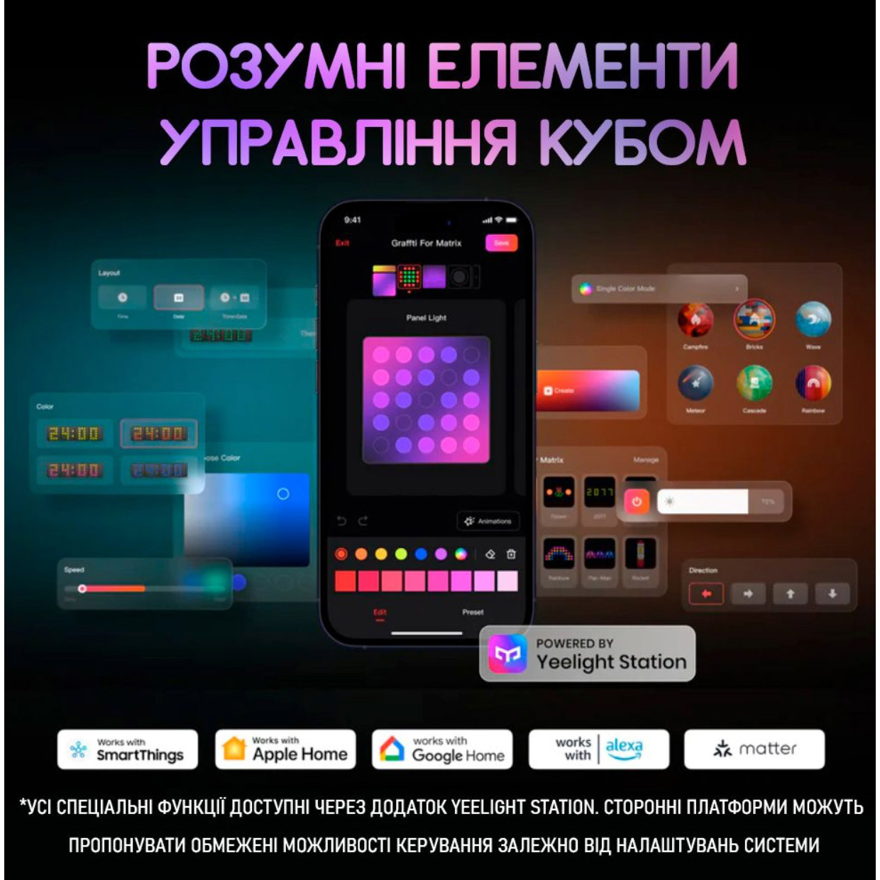 Смарт-світильник для вечірок YEELIGHT Cube Spot Extension (YLFWD-0005)