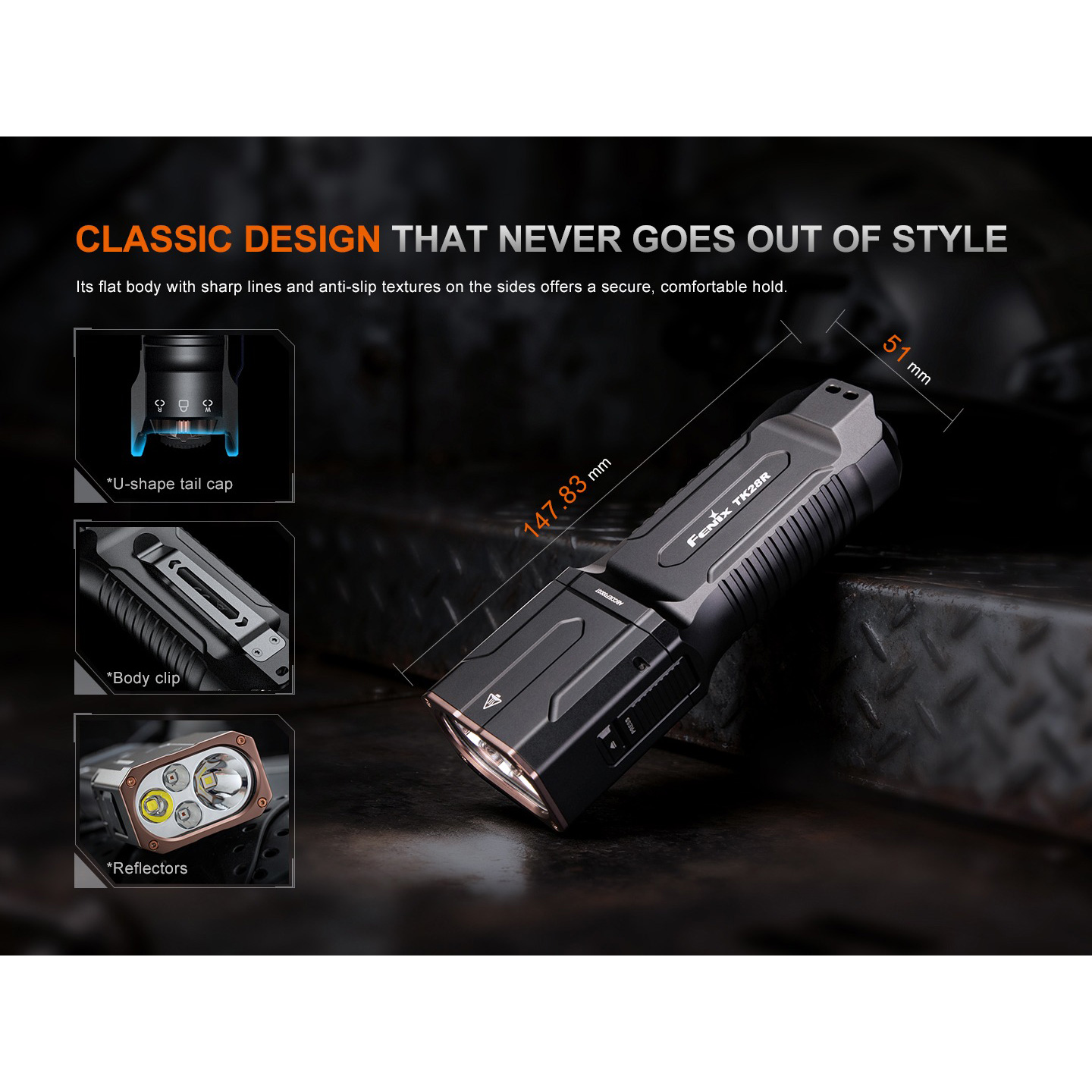Фонарь FENIX TK28R Black