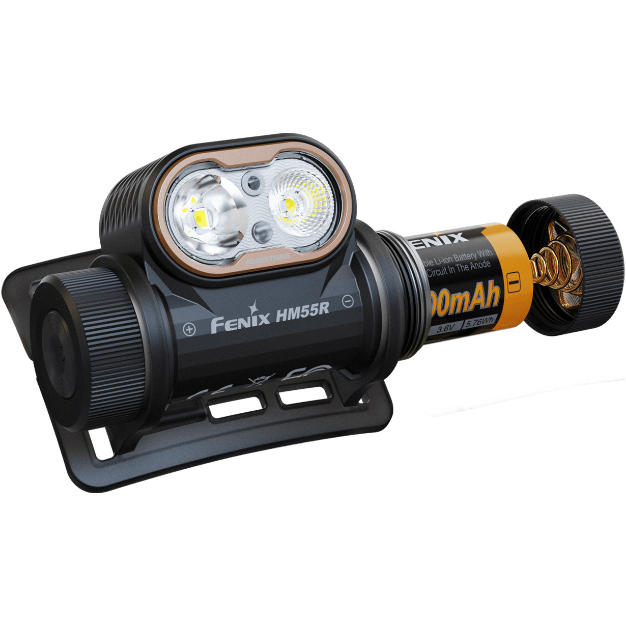 Фонарь налобный FENIX HM55R Black