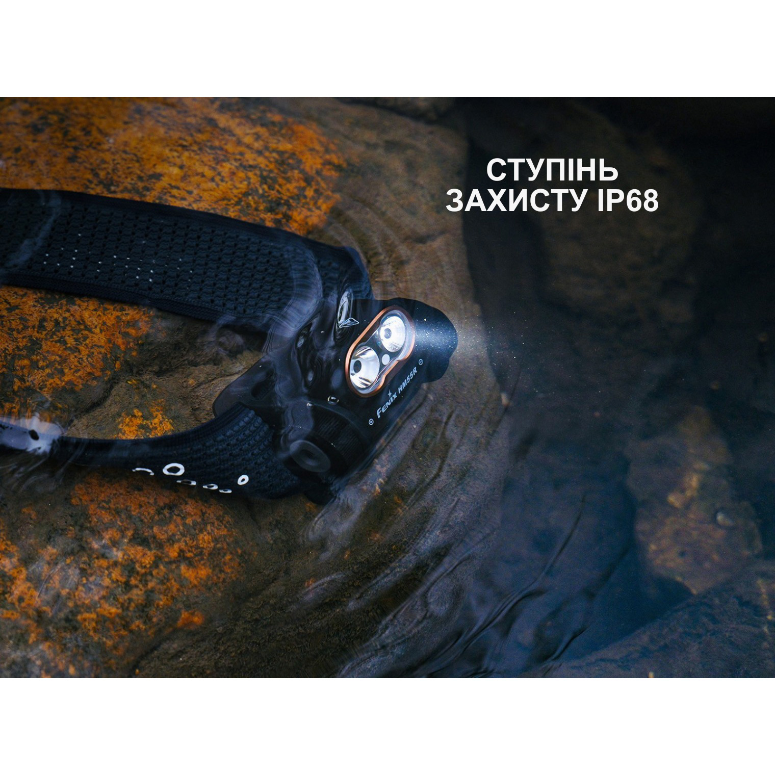 Фонарь налобный FENIX HM55R Black