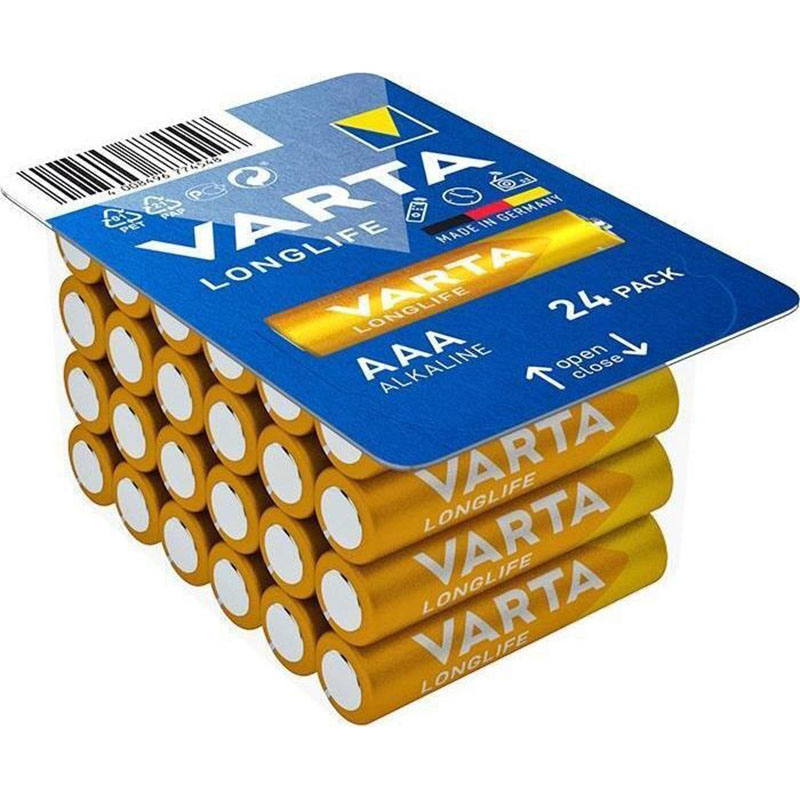 Батарейка VARTA Longlife AAA 24шт/уп (04103301134)