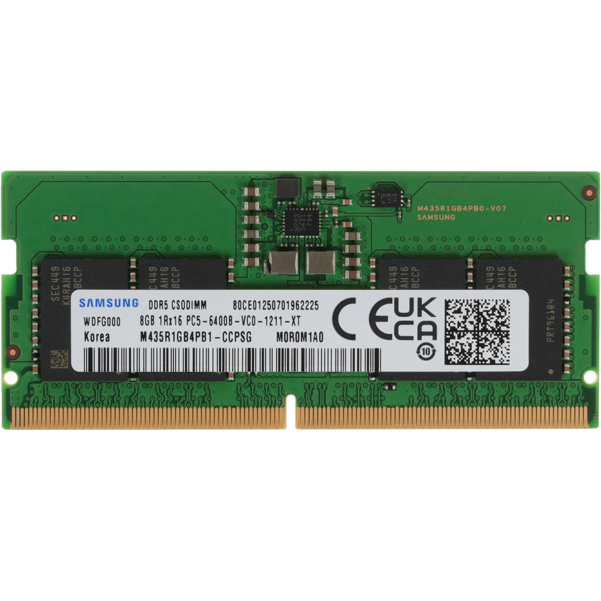 Модуль пам'яті SAMSUNG SO-DIMM DDR5 6400MHz 8GB (M435R1GB4PB1-CCP)
