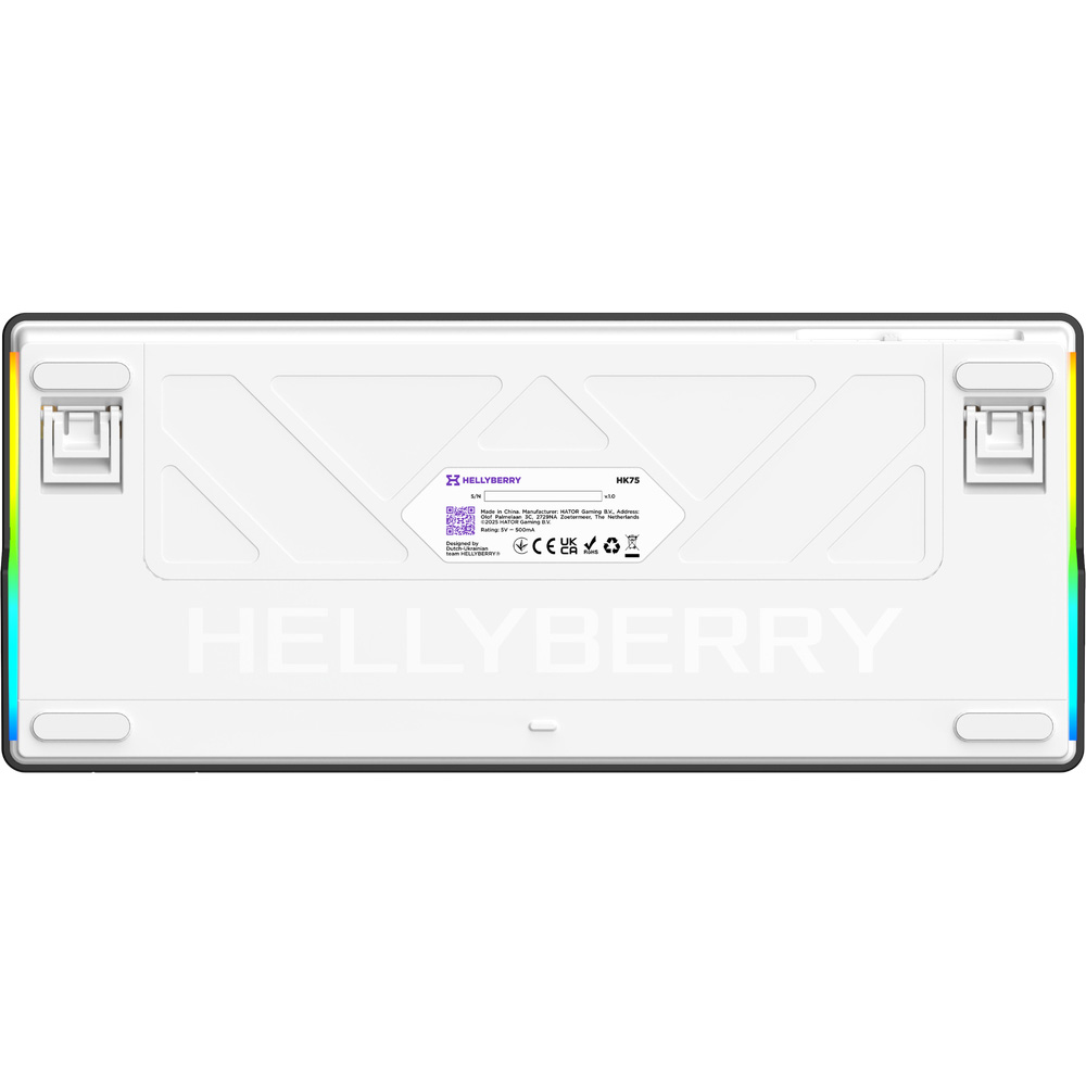 Клавиатура HATOR Hellyberry HK75 Linear Switch White/Violet